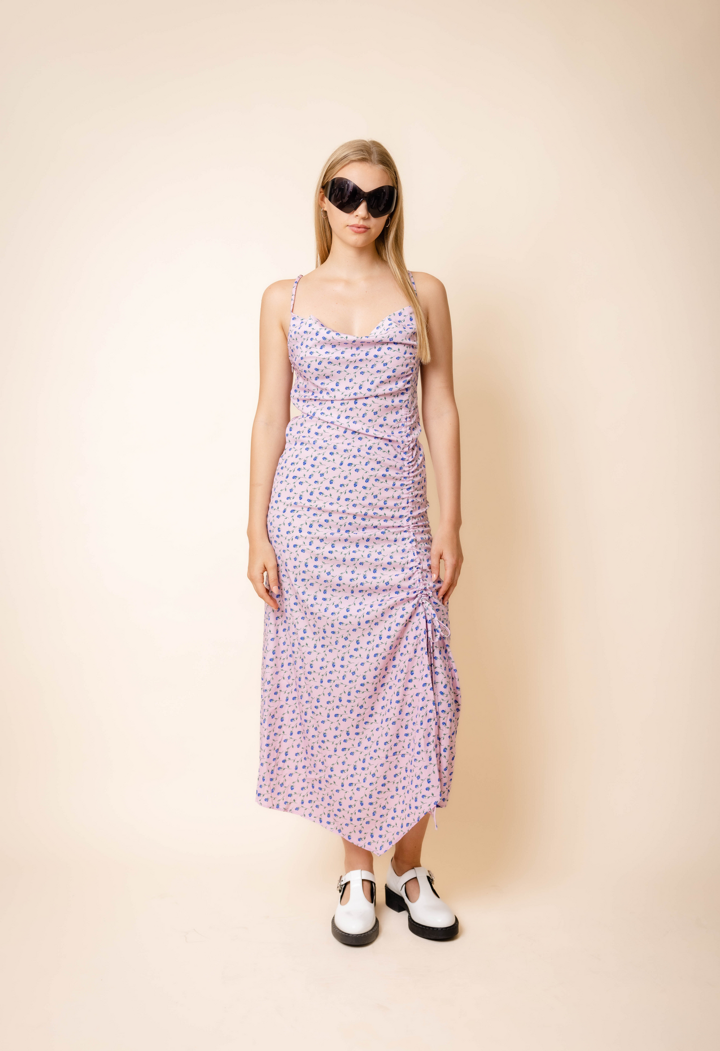Justine Blue Floral Dress