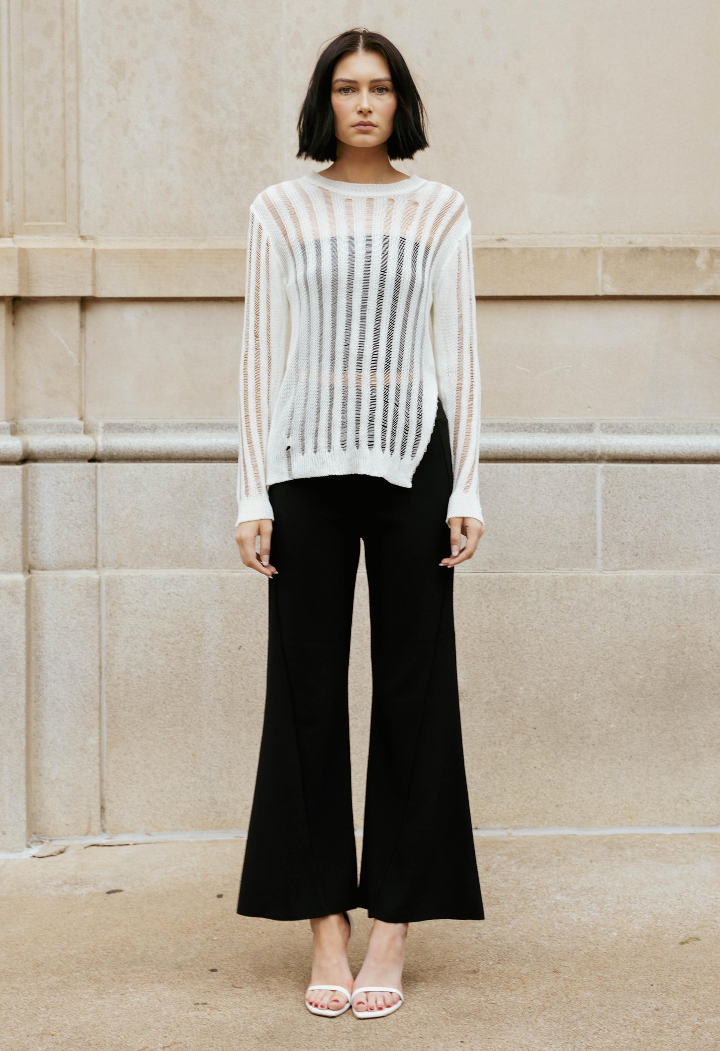 Remi Flare Trouser In Black