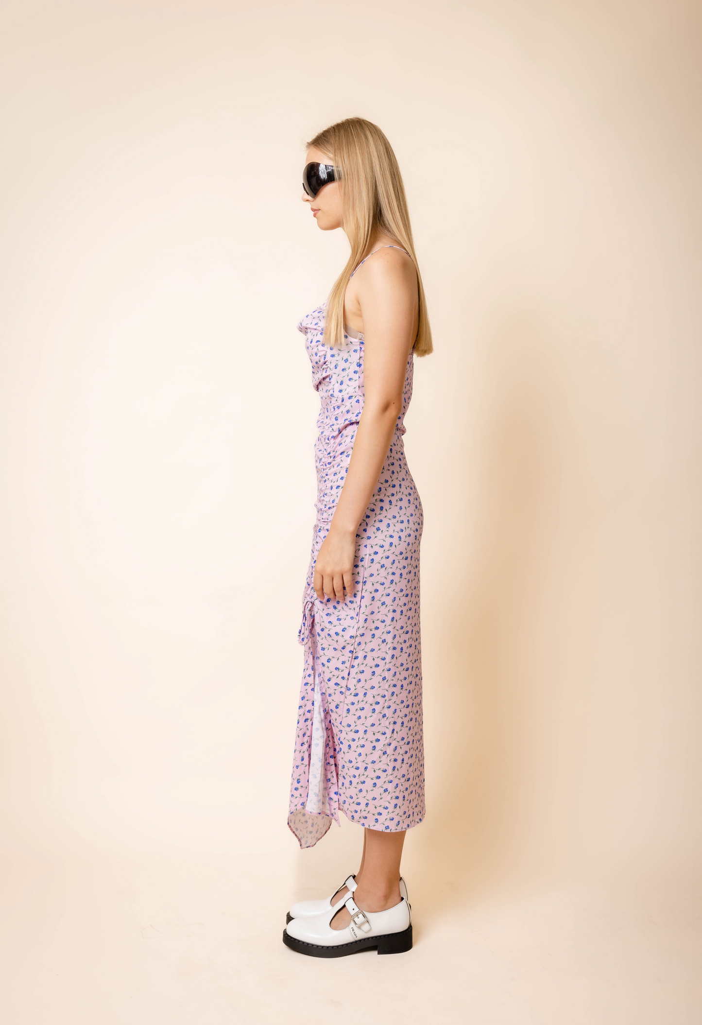 Justine Blue Floral Dress