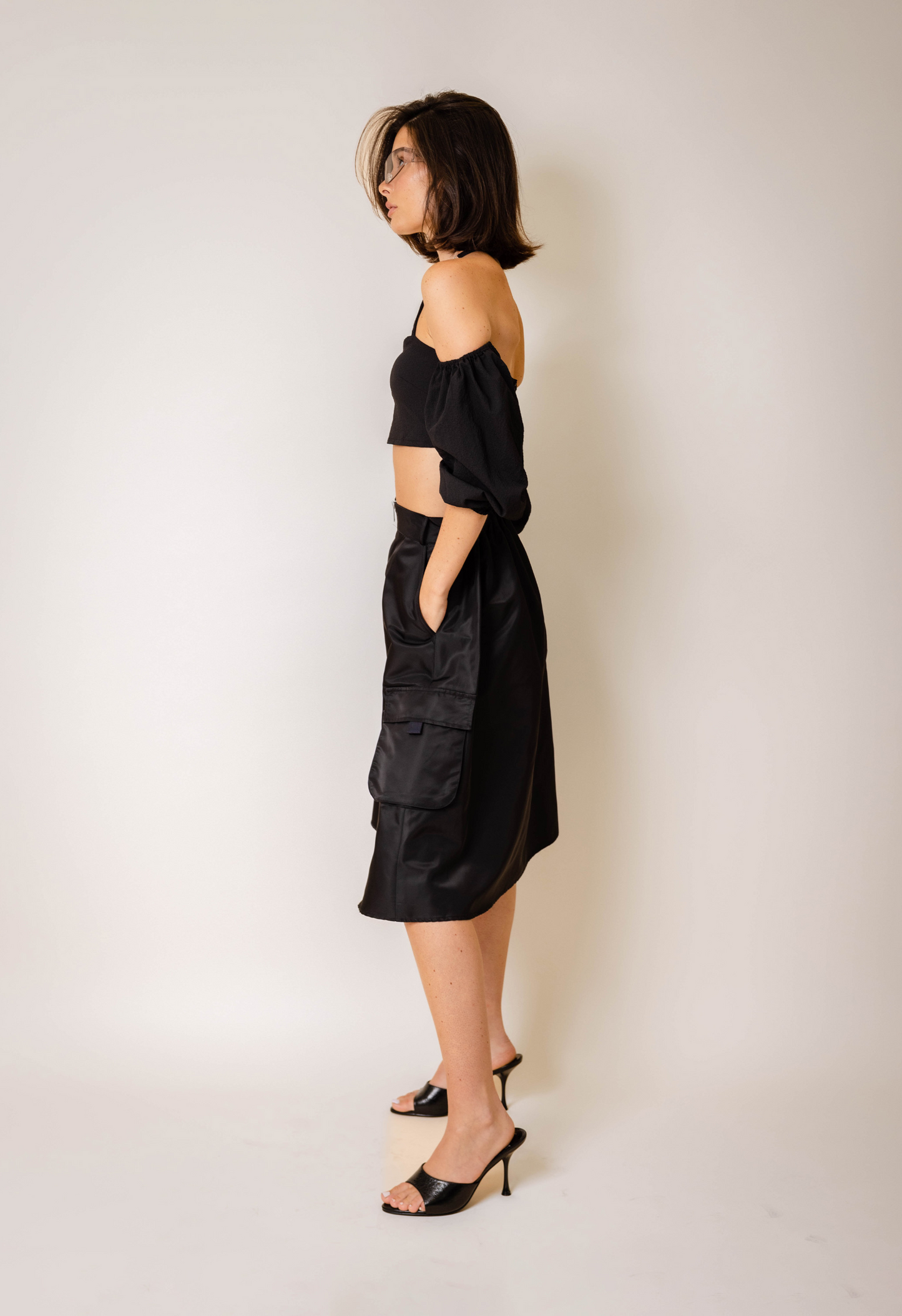 Cargo Skirt in Black