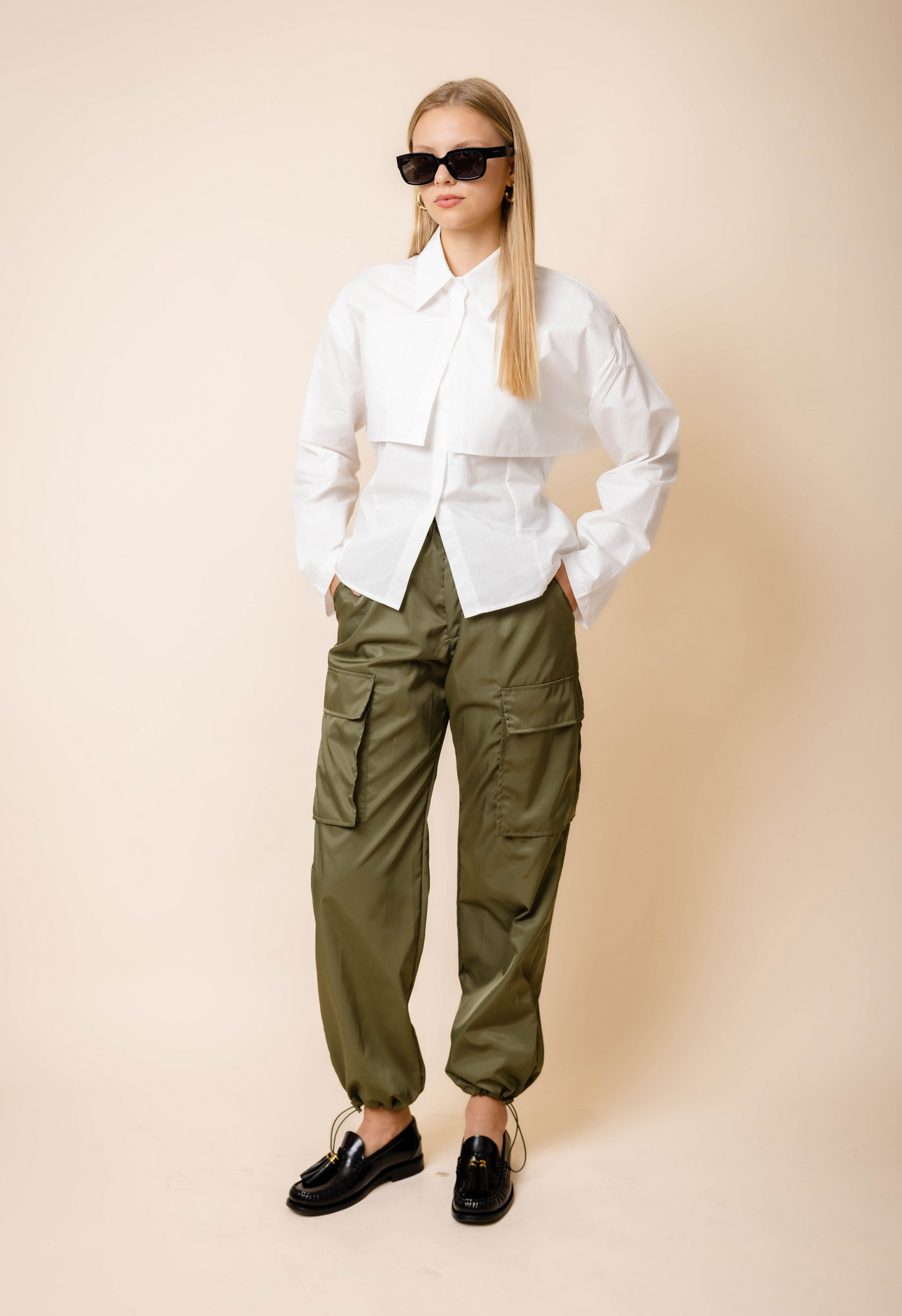 Cady Cargo Pants in Olive