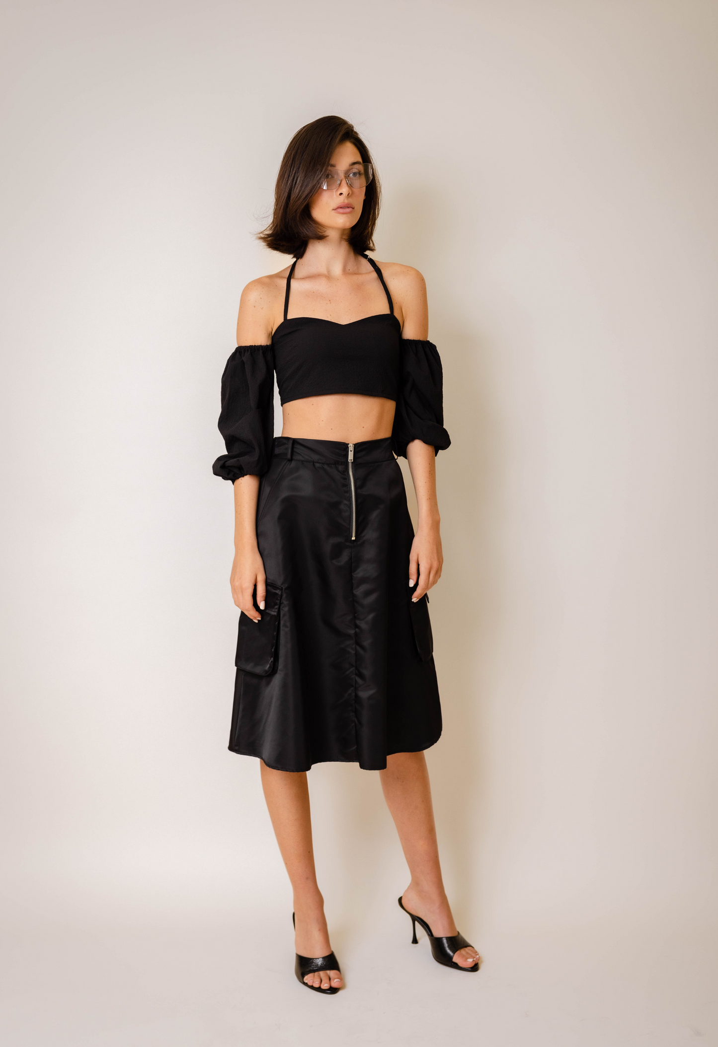 Cargo Skirt in Black
