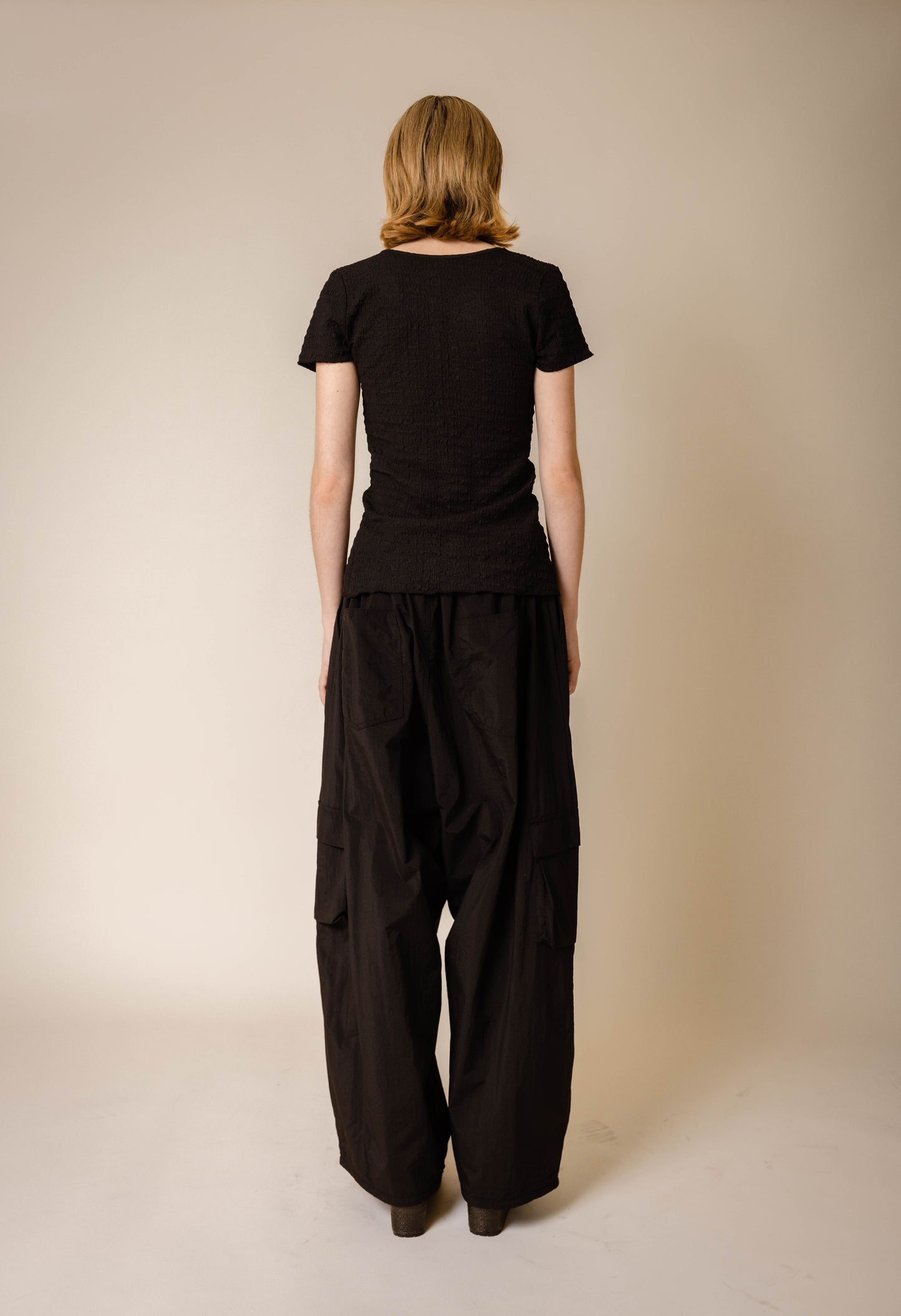 Lily Black Button Up Tee