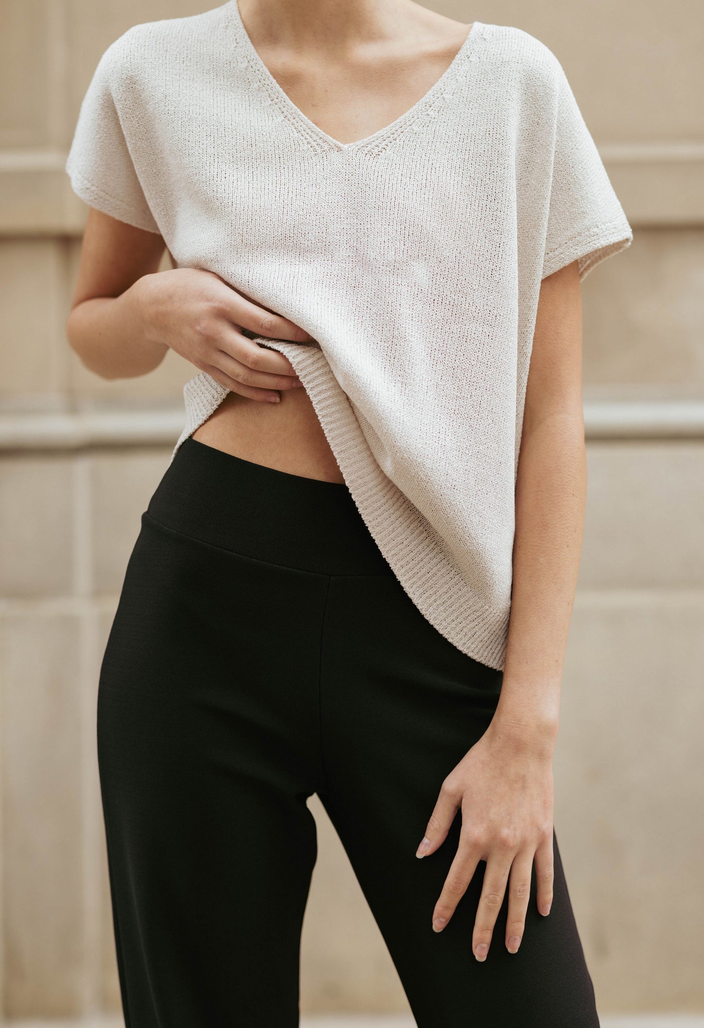 Remi Flare Trouser In Black