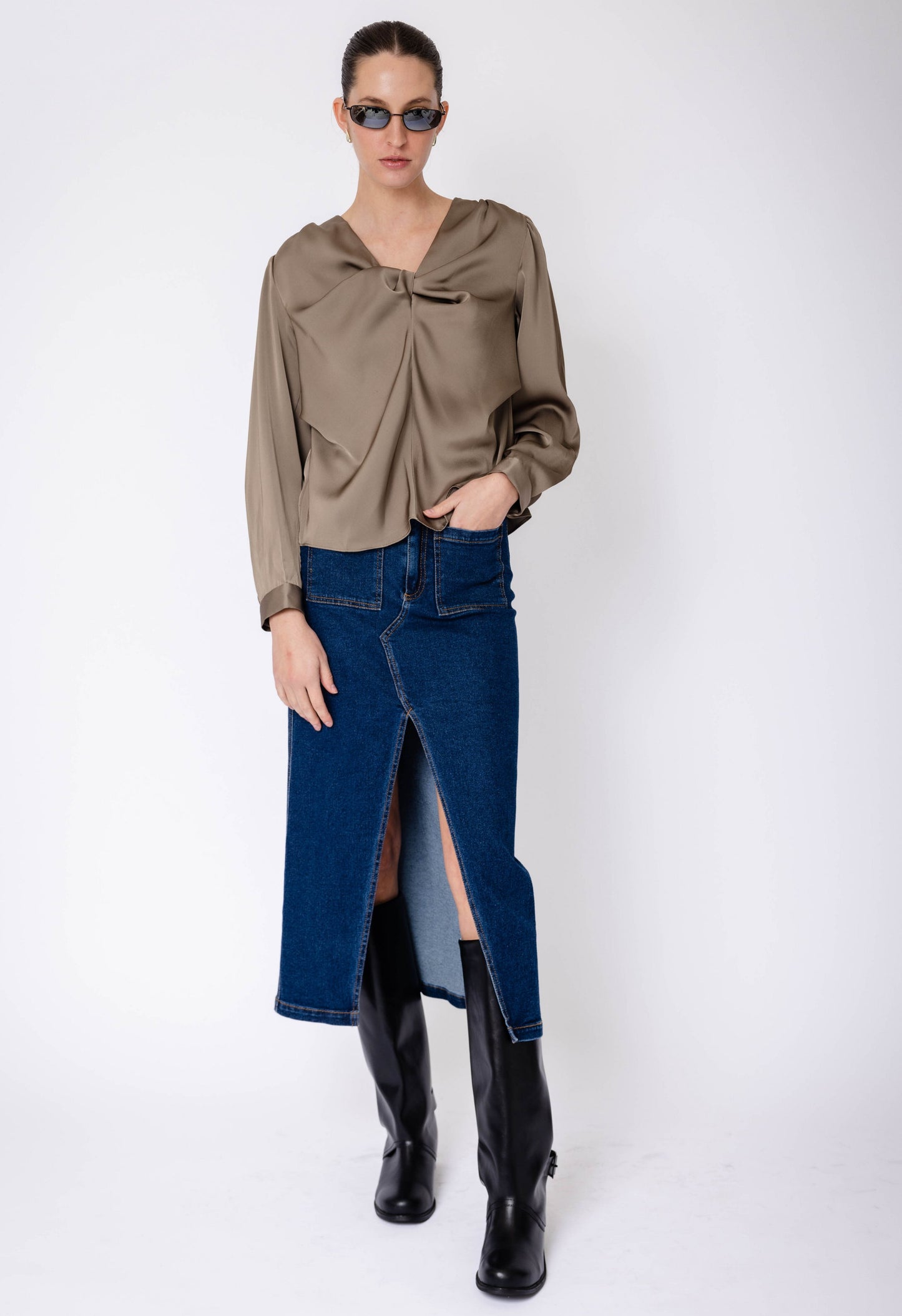 Hugh Skirt in Indigo