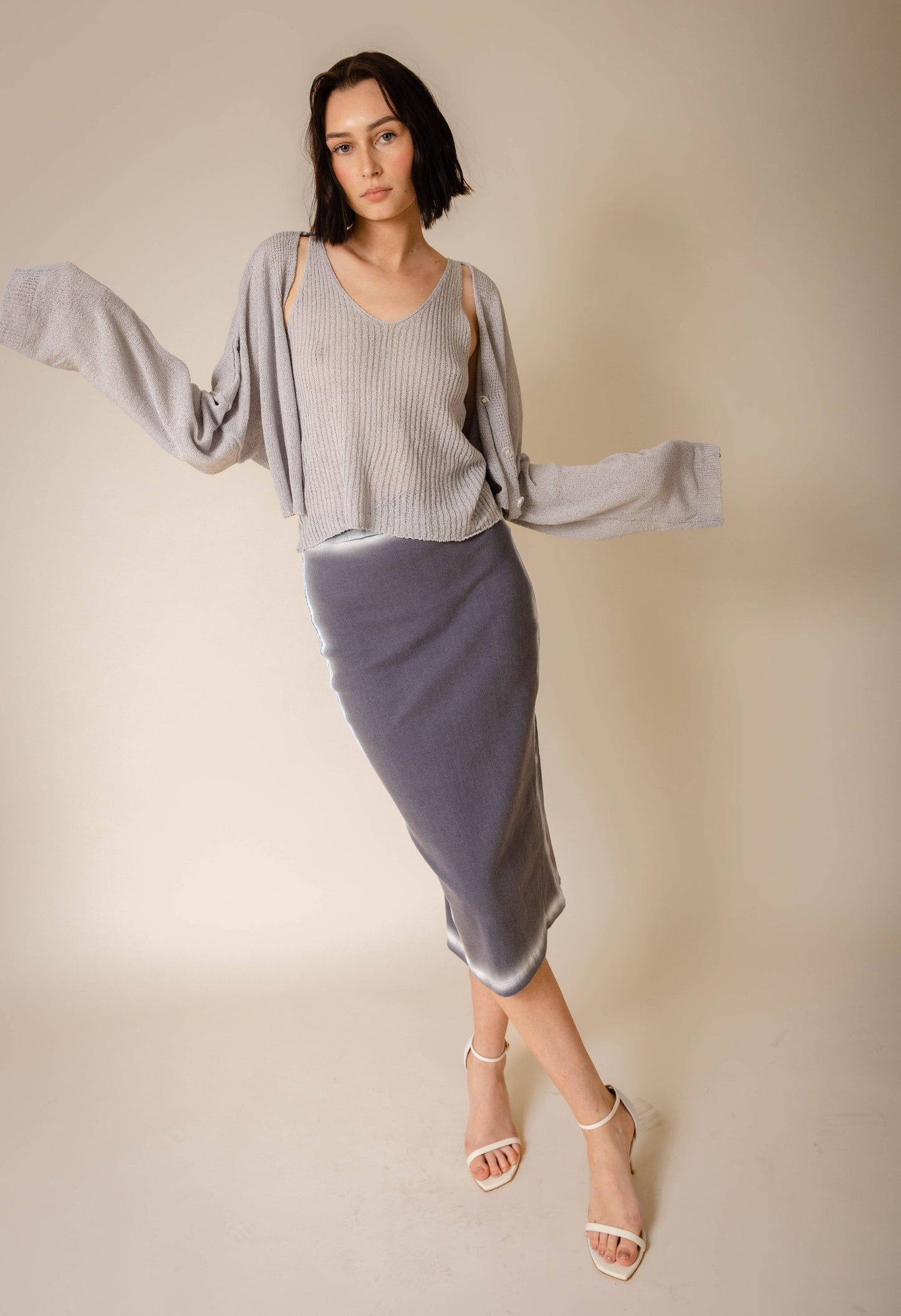 Haven Sweater Set in Blue