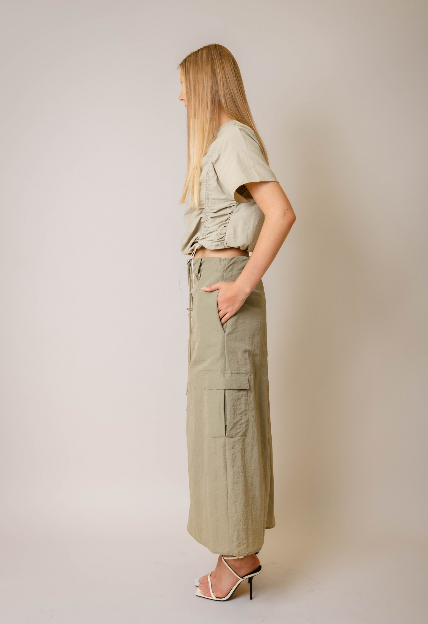 Sage Utility Skirt