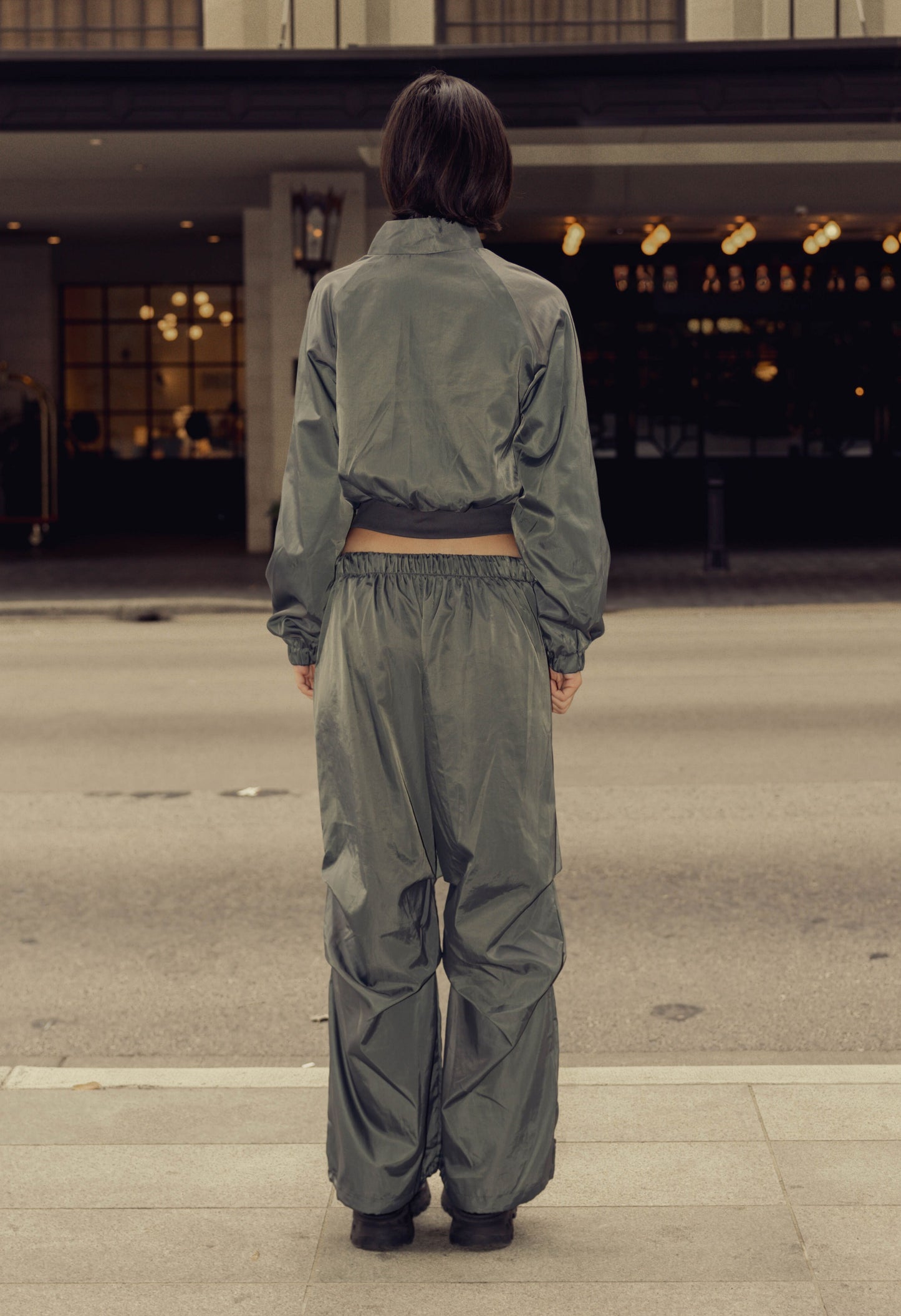 Windbreaker Cargo Pant in Forest Grey