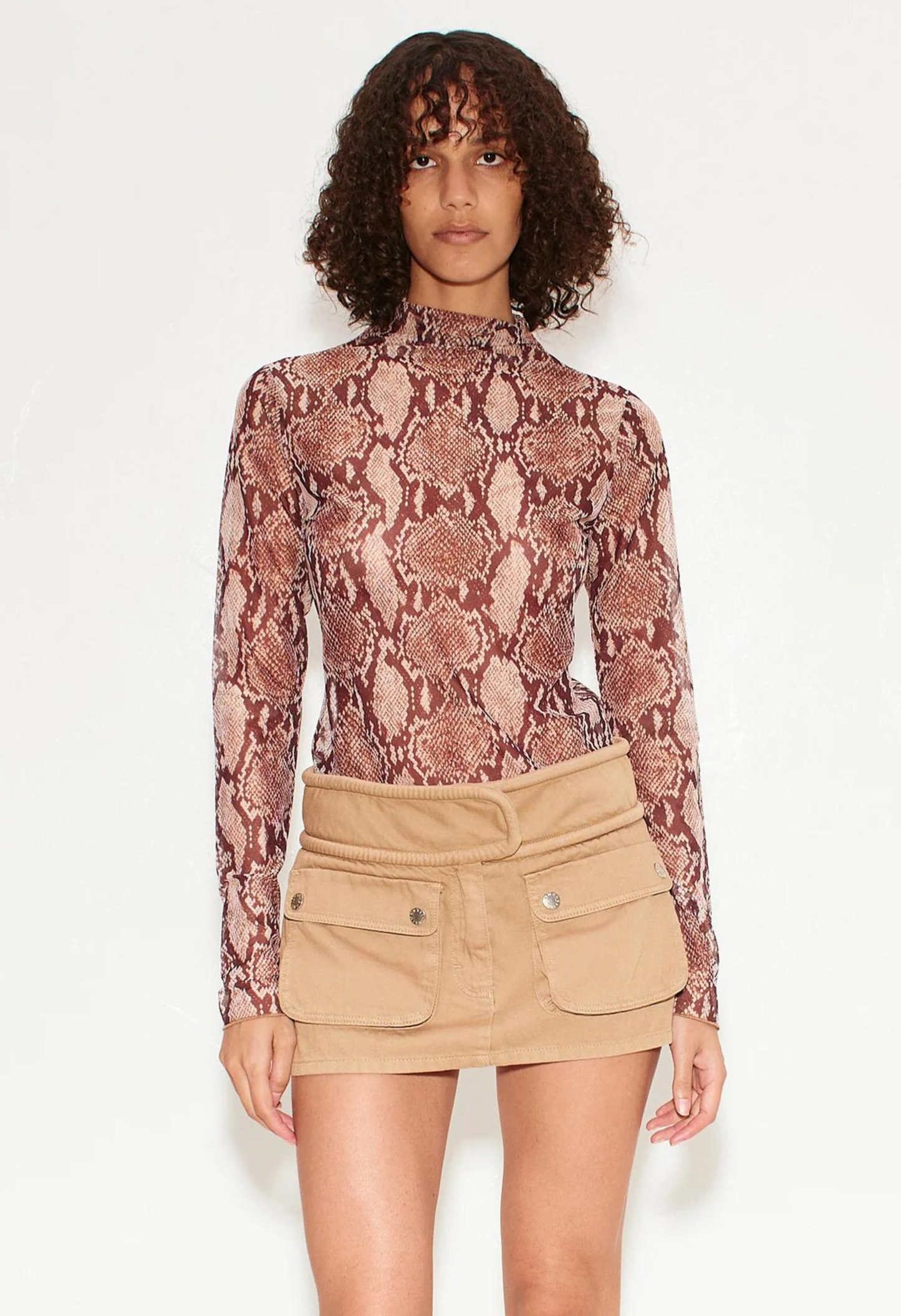 Modern Midi Dress In Sand