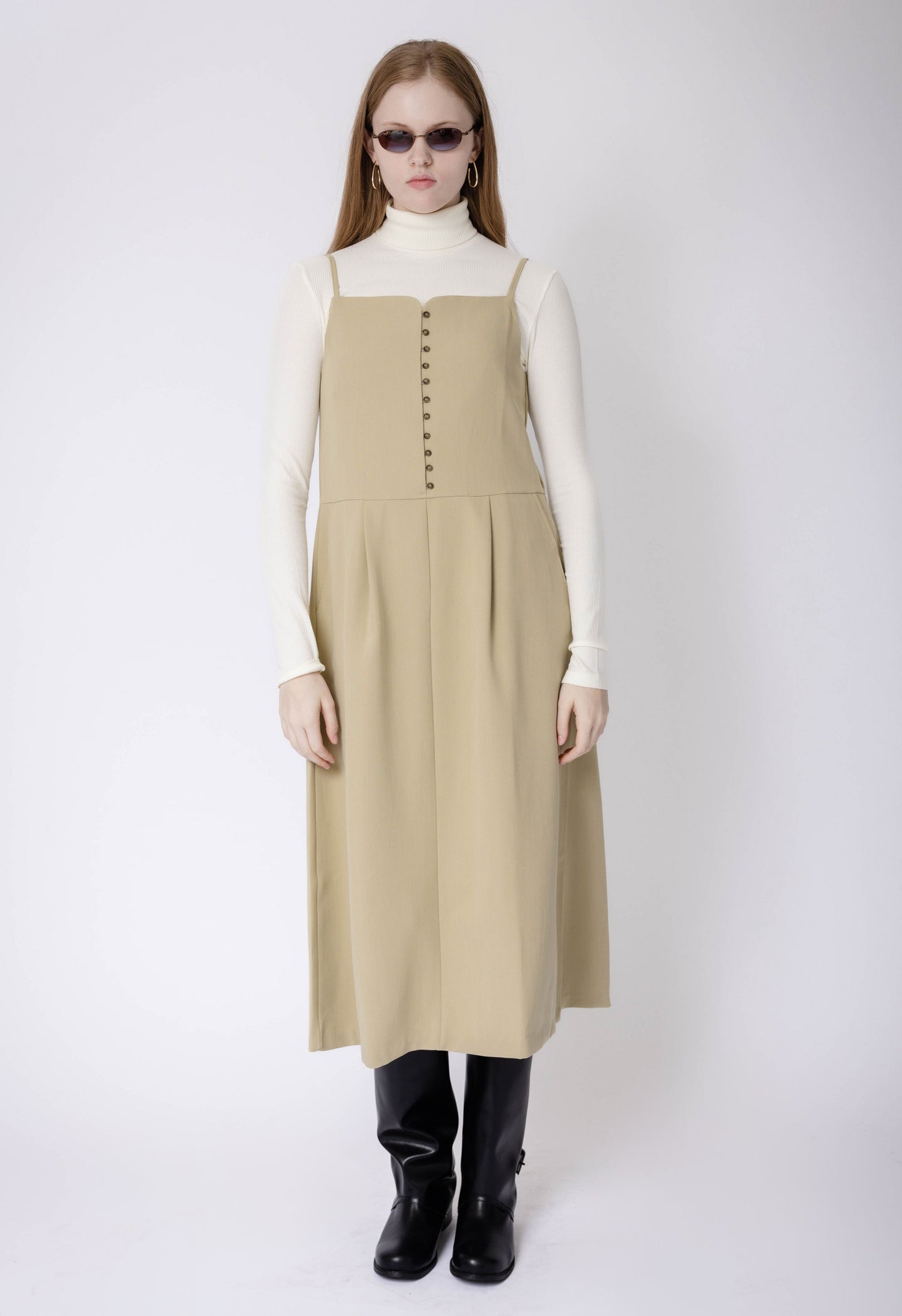 Matilda Dress in Light Olive