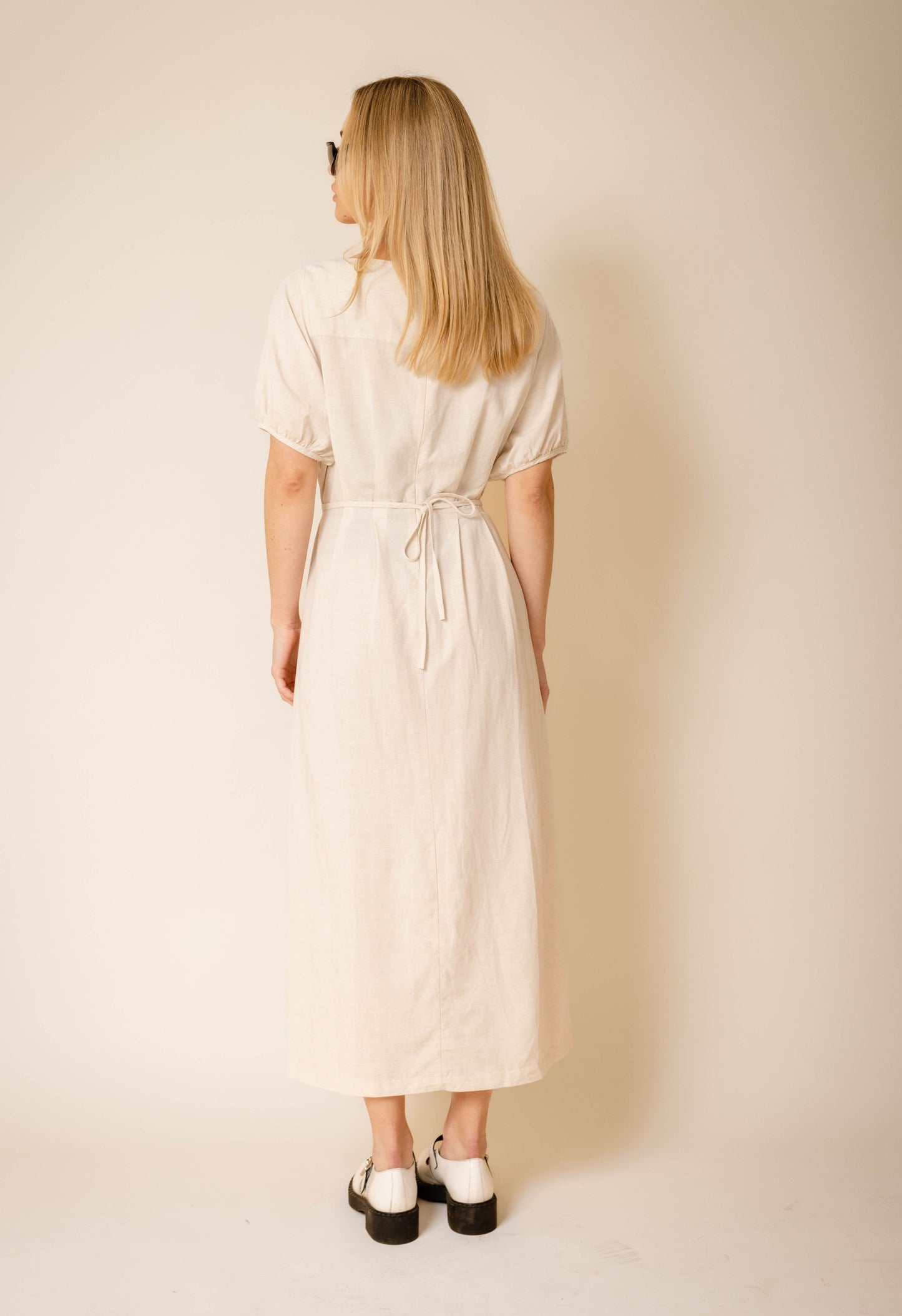 Taos Midi Dress In Oat