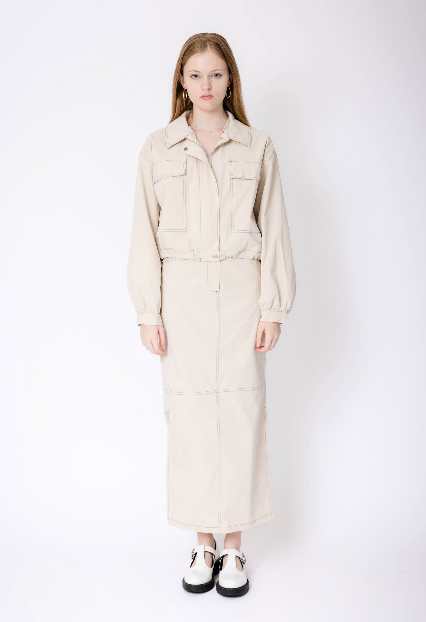 Knox Jacket In Beige