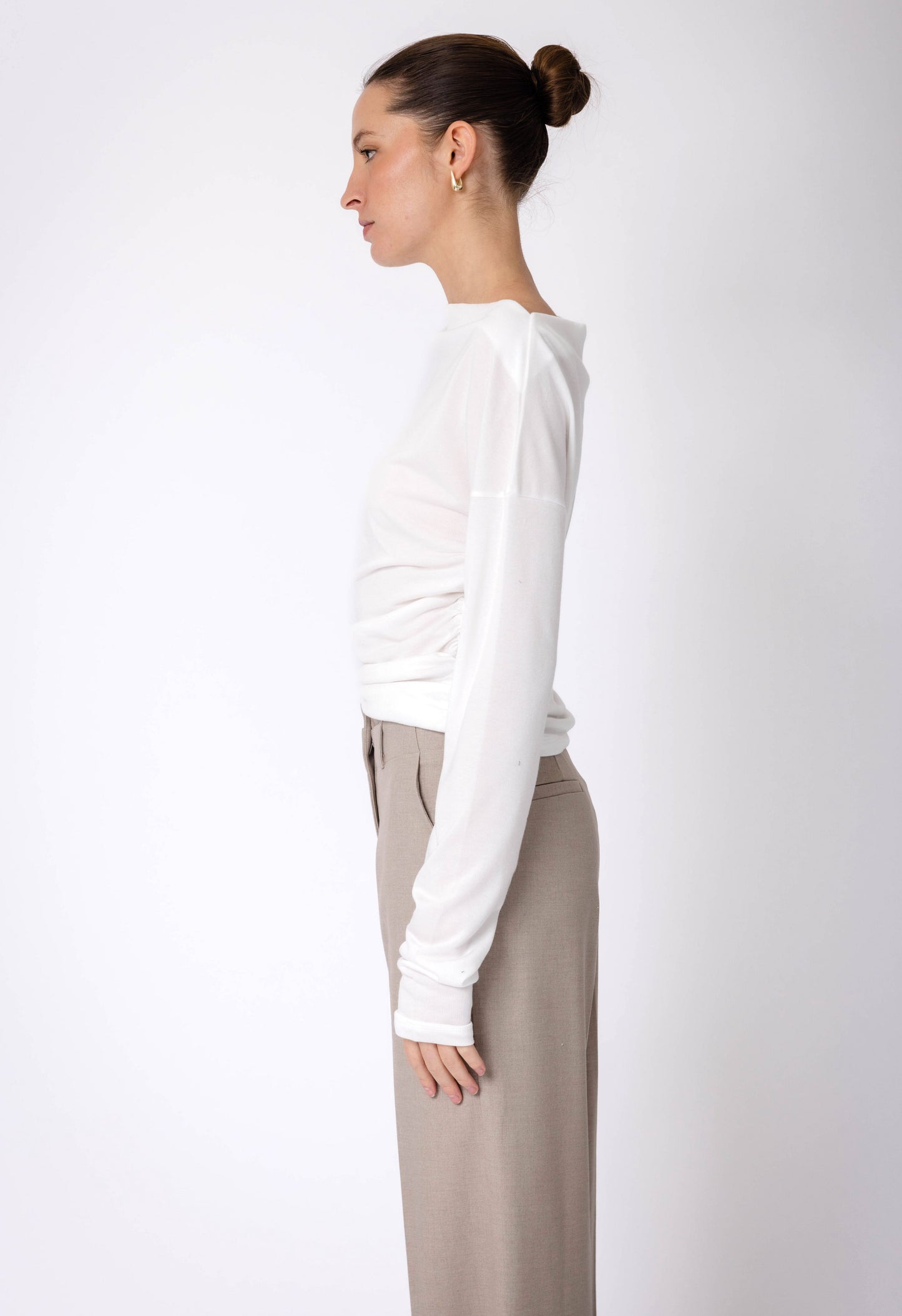Glacier Ruched Long Sleeve