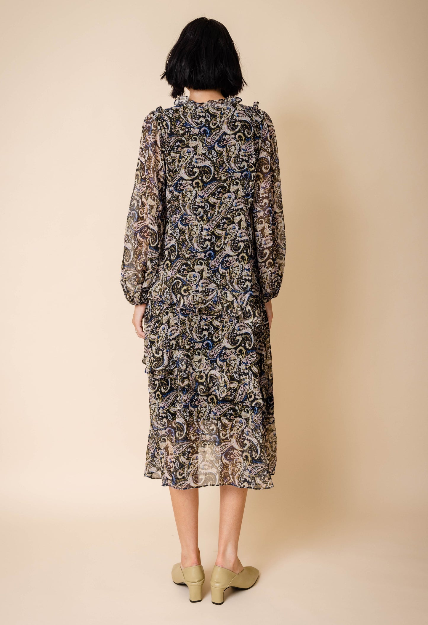 Paisley Dress in Black