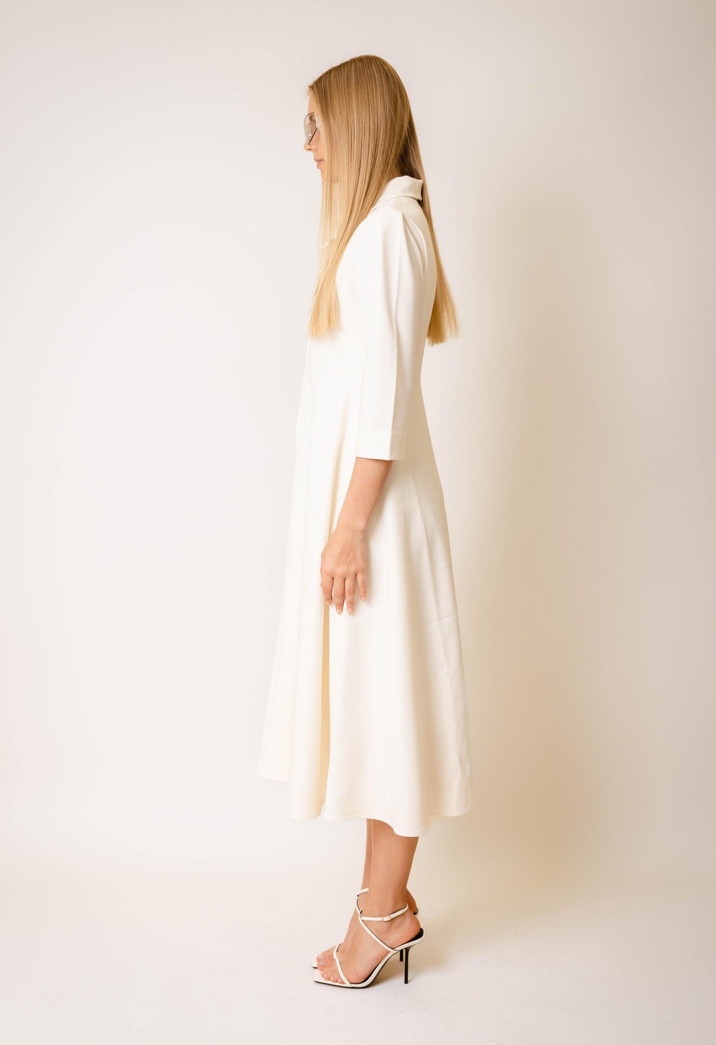A-Line Quarter Sleeve Dress