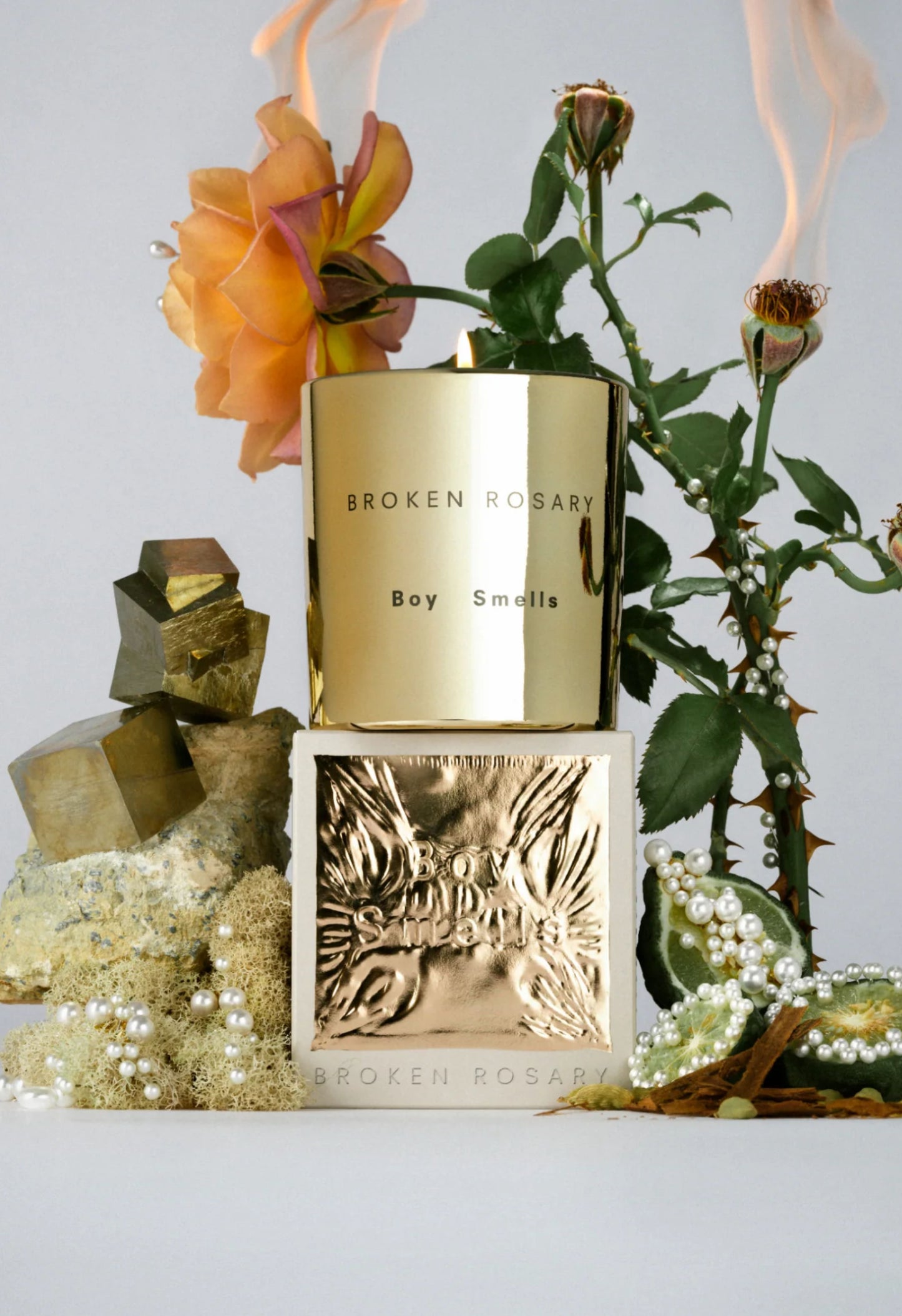 Broken Rosary Candle