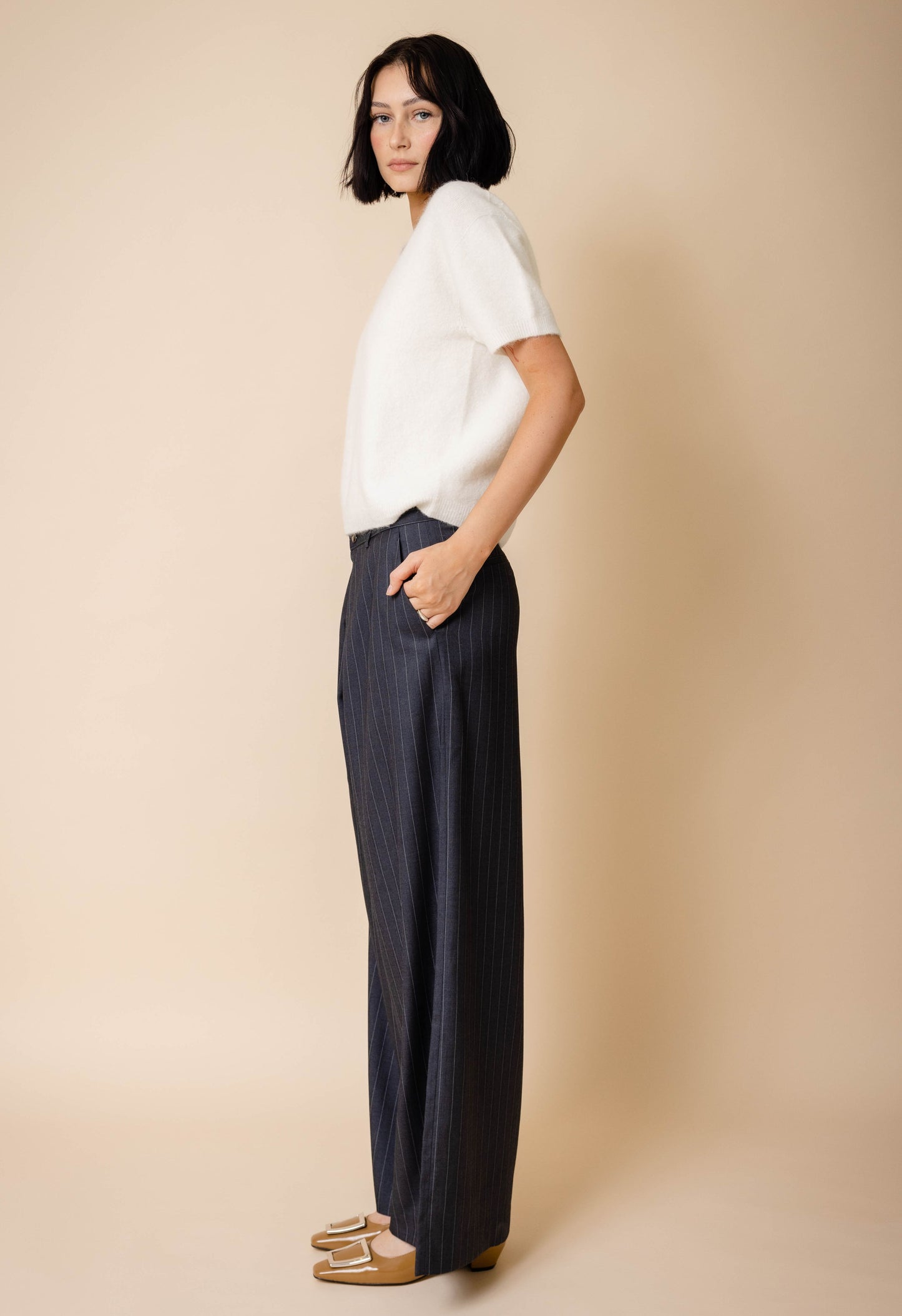 Annalee V Neck Short Sleeve Sweater