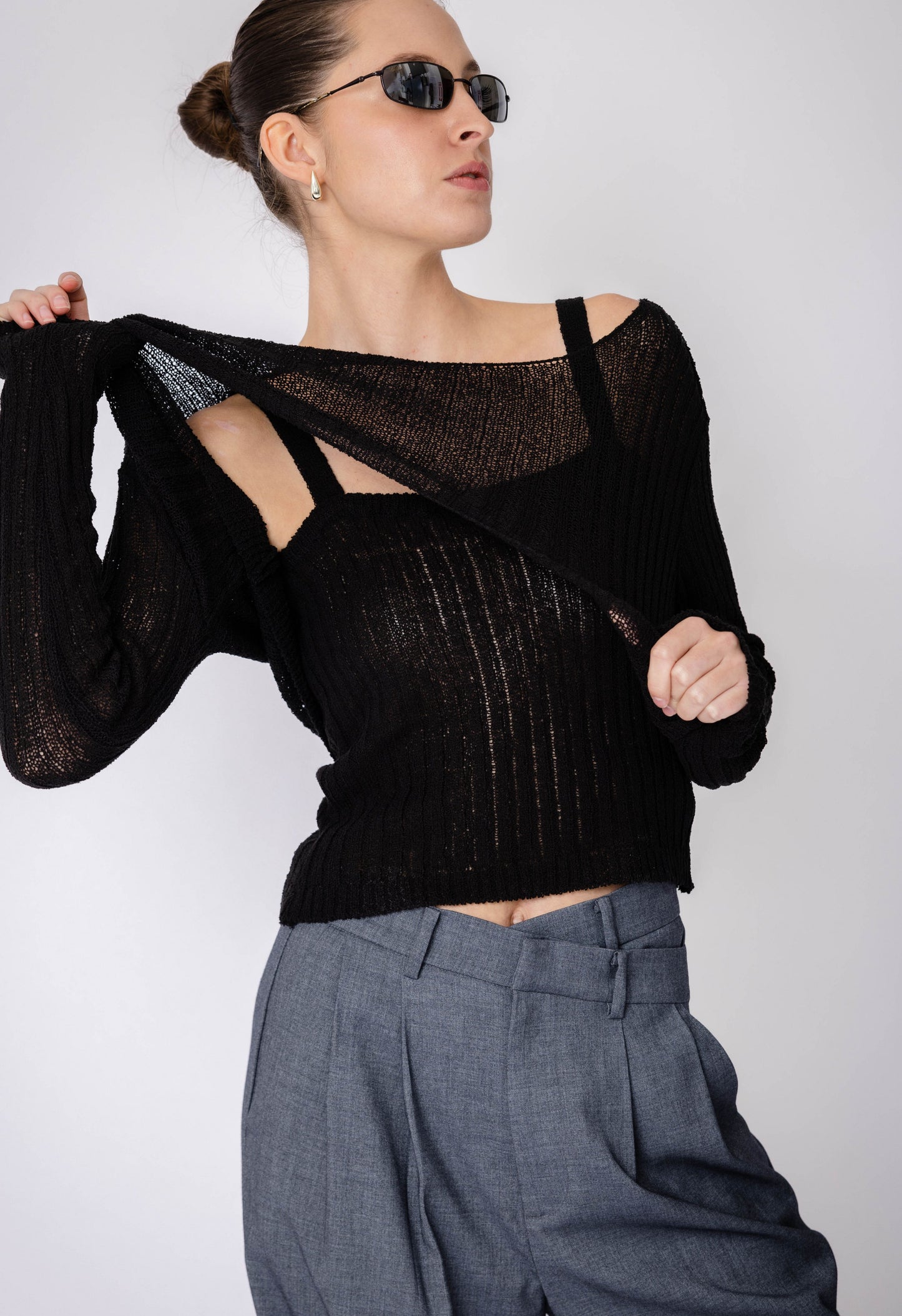 Rudi Two Piece Top in Black