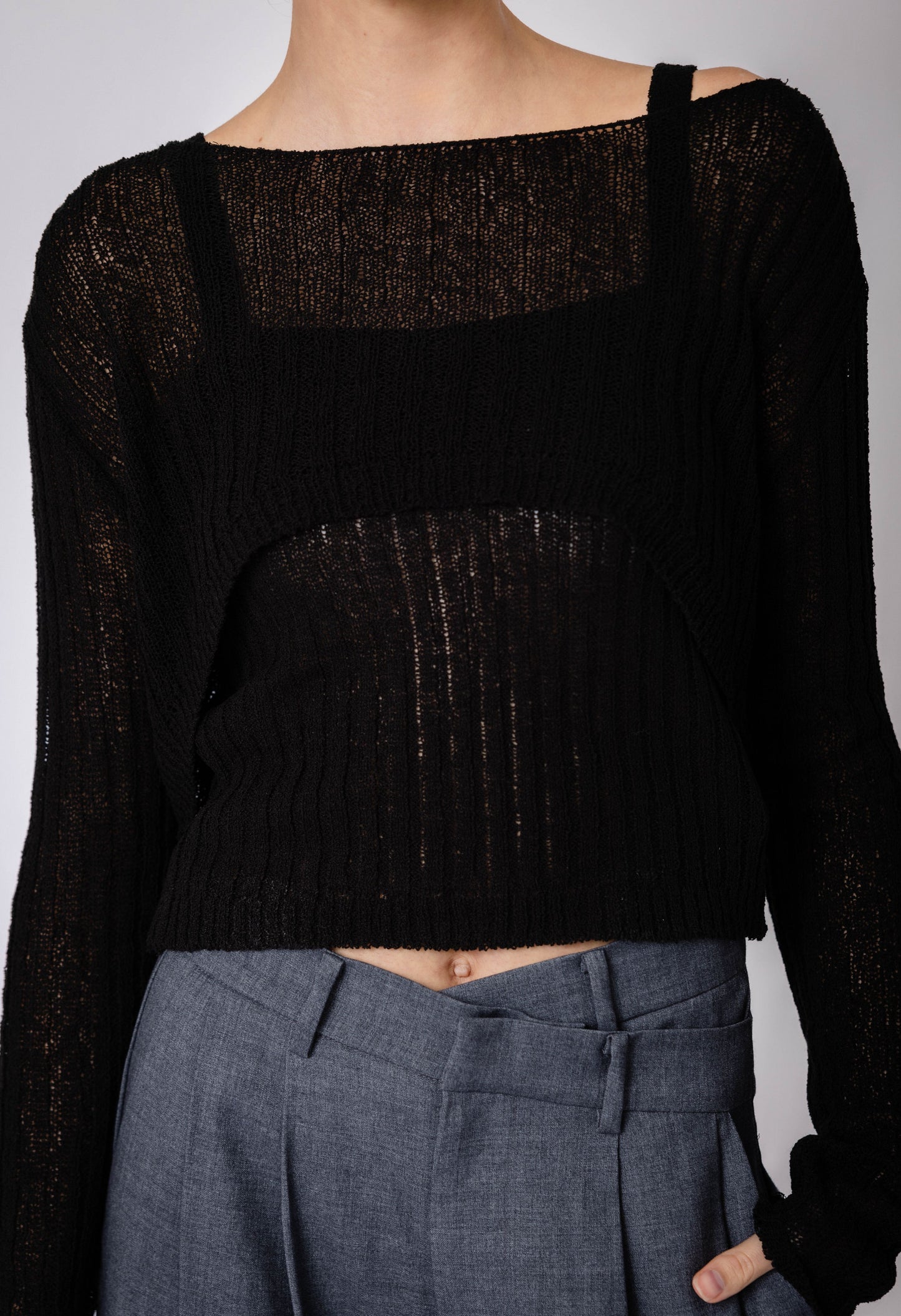Rudi Two Piece Top in Black
