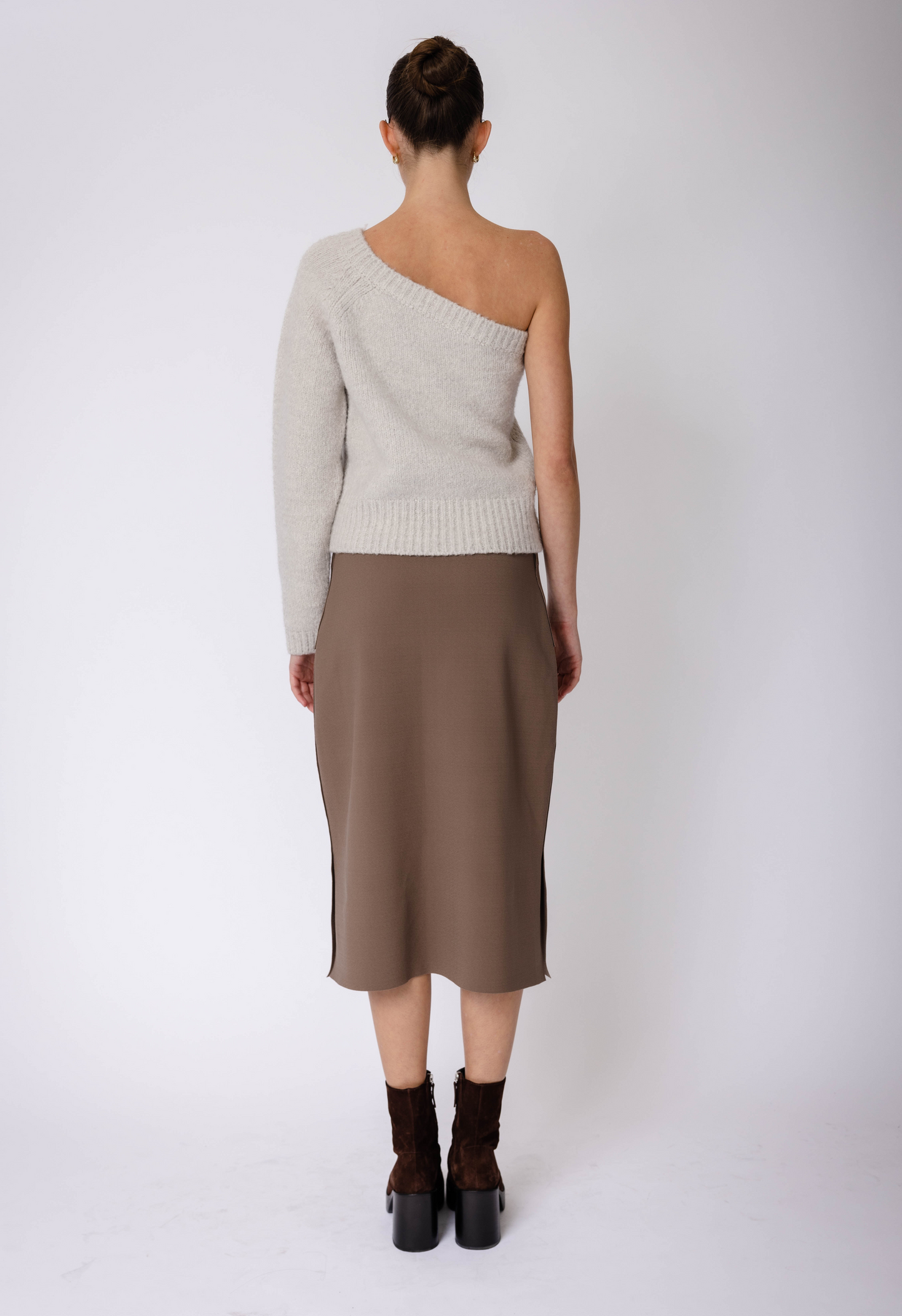 Tailored Skirt in Mocha