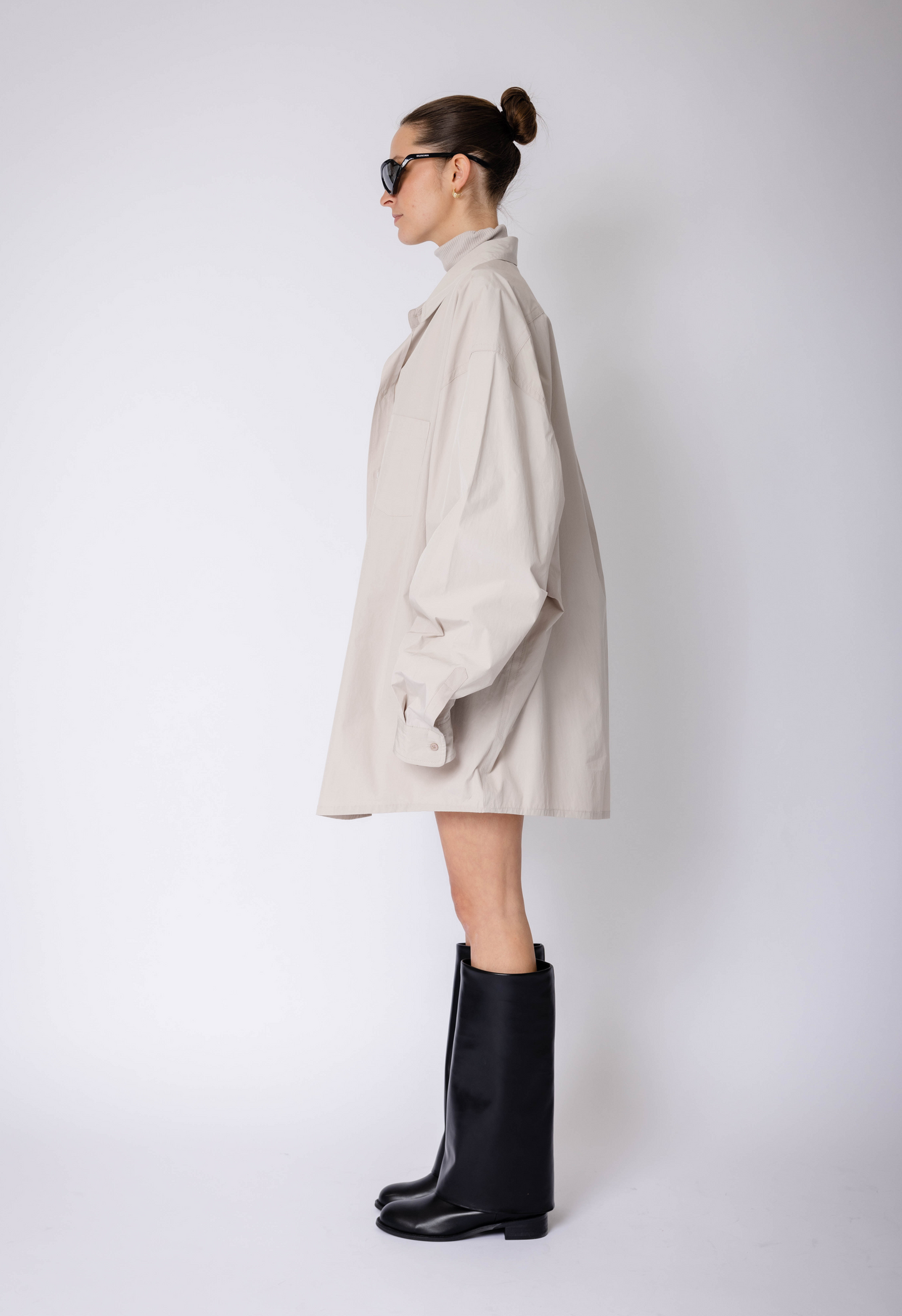 Budapest Button Down in Taupe