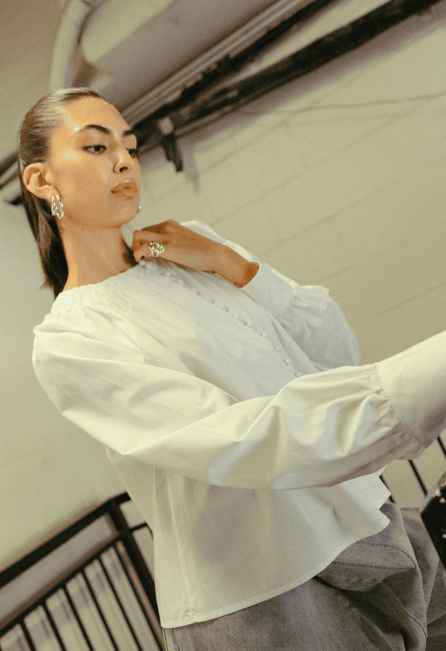 Mary Blouse in White