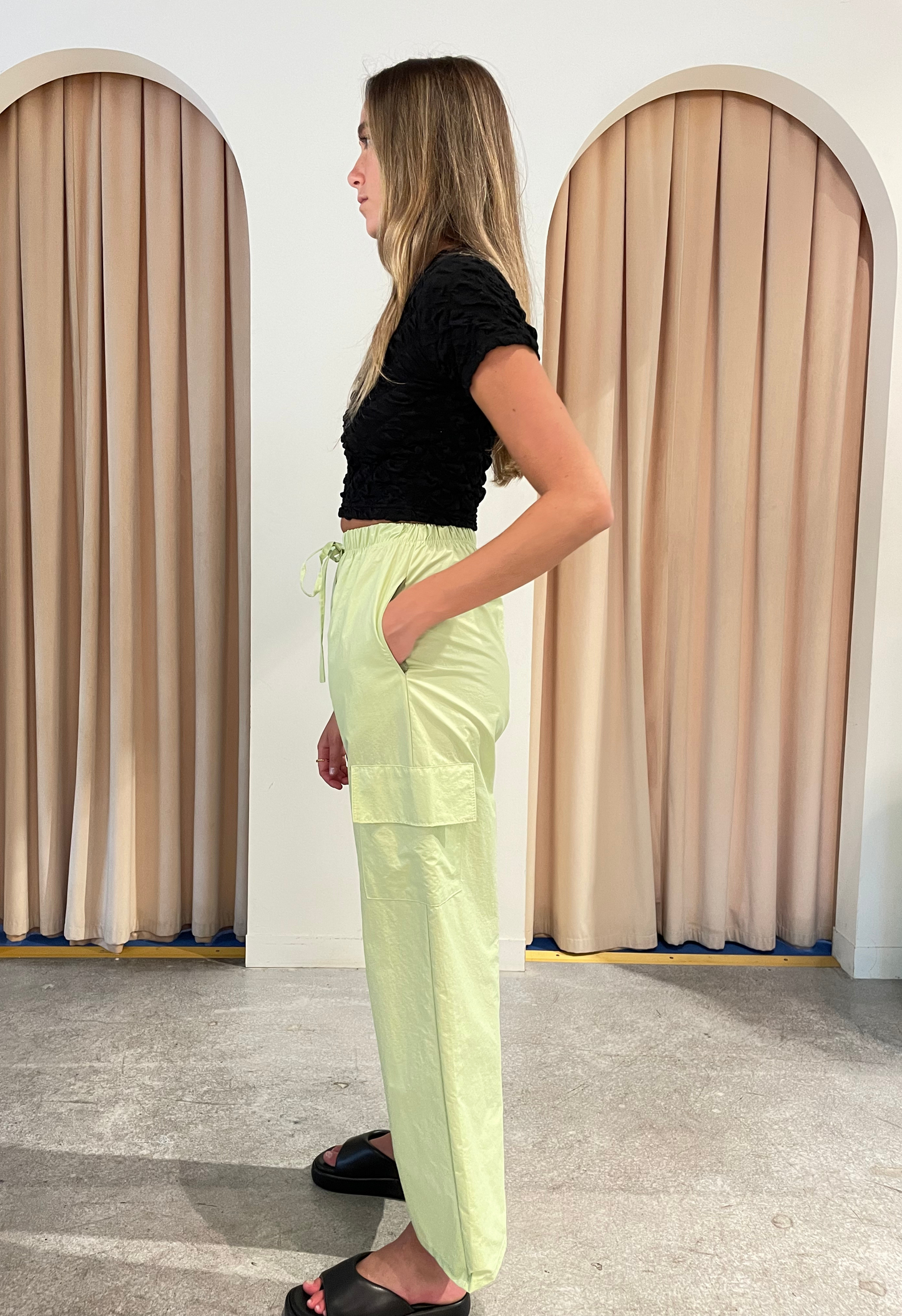 Neon Green Cargo Pants
