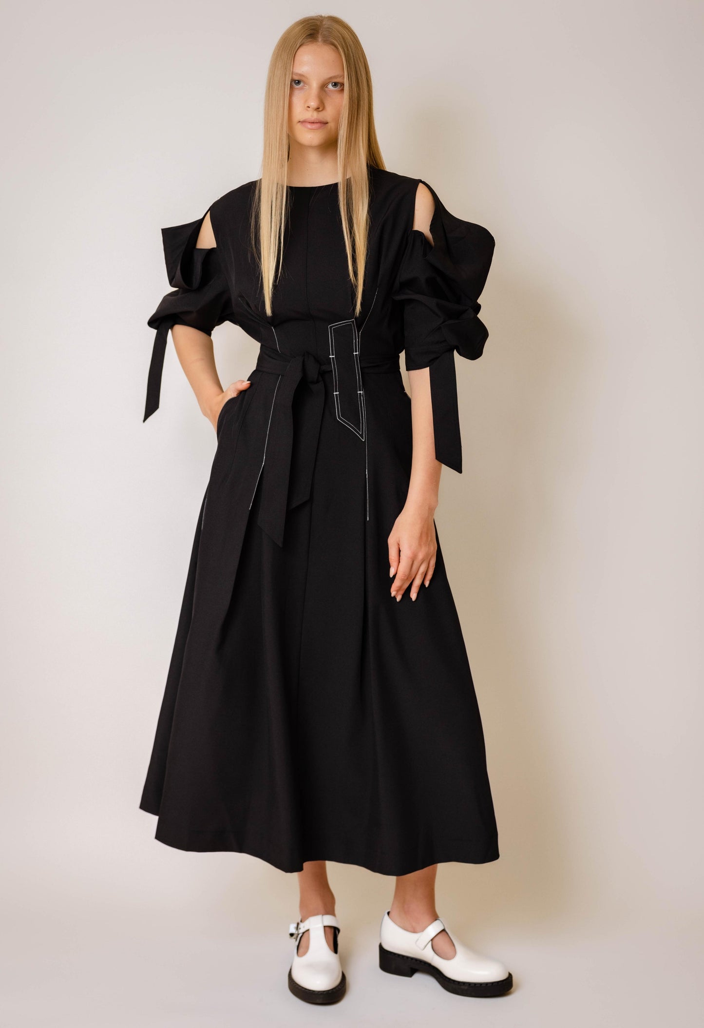 Black Stitch Dress