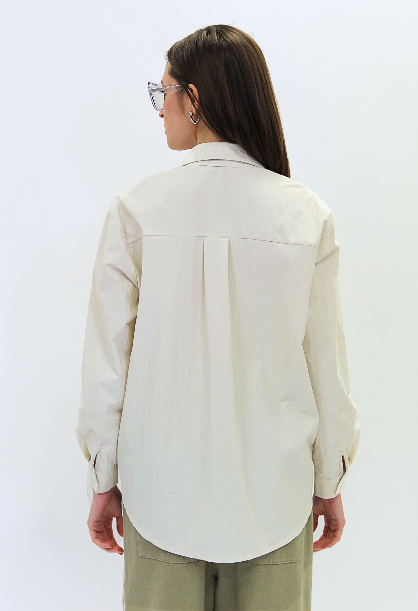 Celina Ruched Long Sleeve in Cream