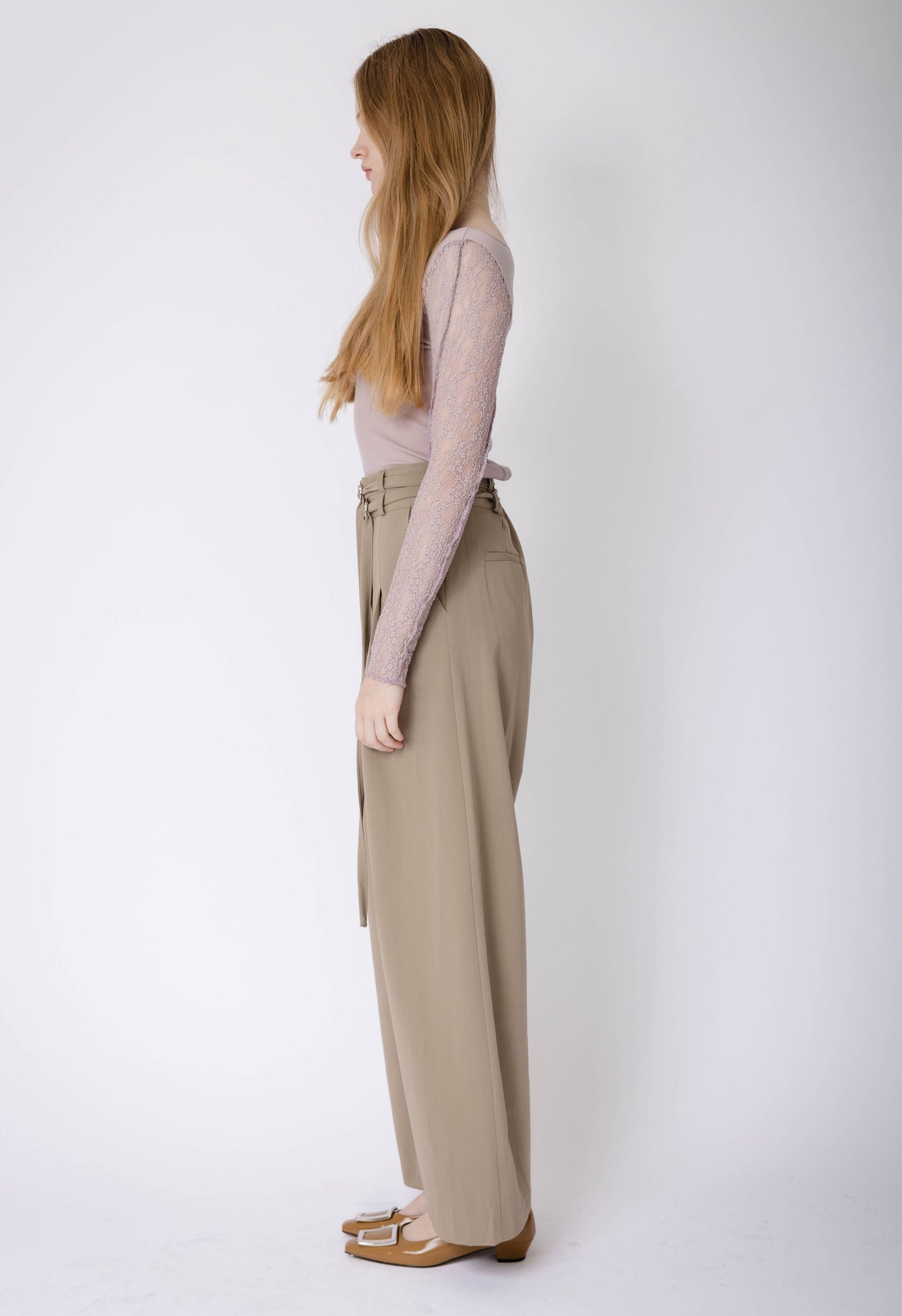 Saylor Lace Top in Mauve