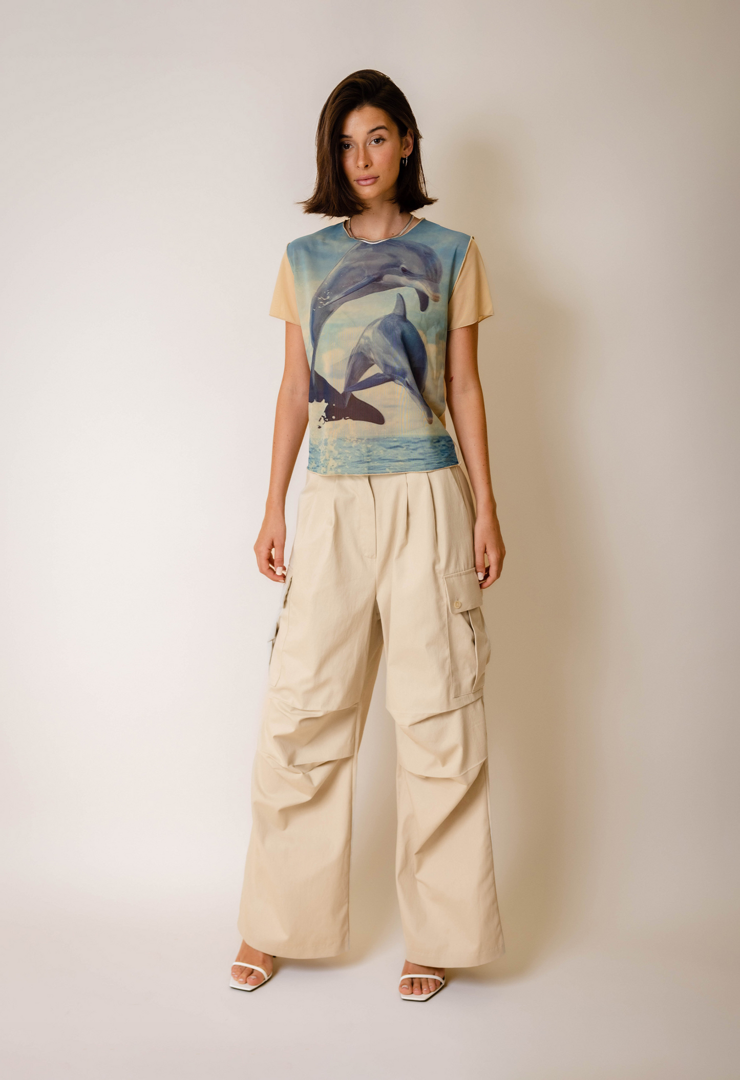 Dolphin Mesh Tee