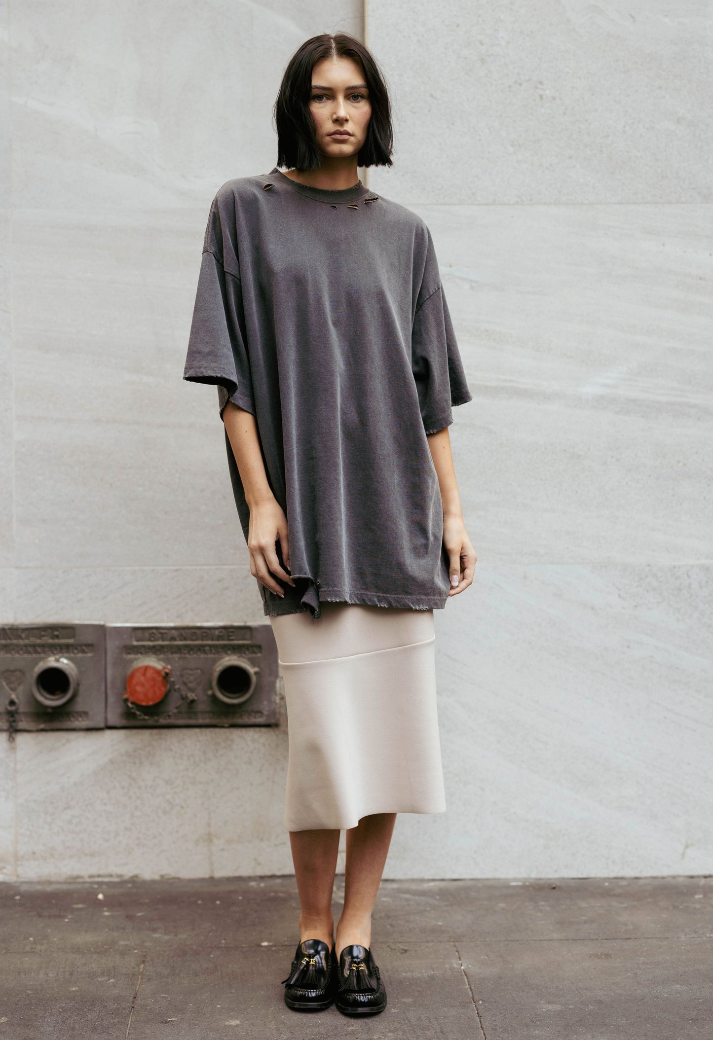 Remi Mermaid Skirt in Cream