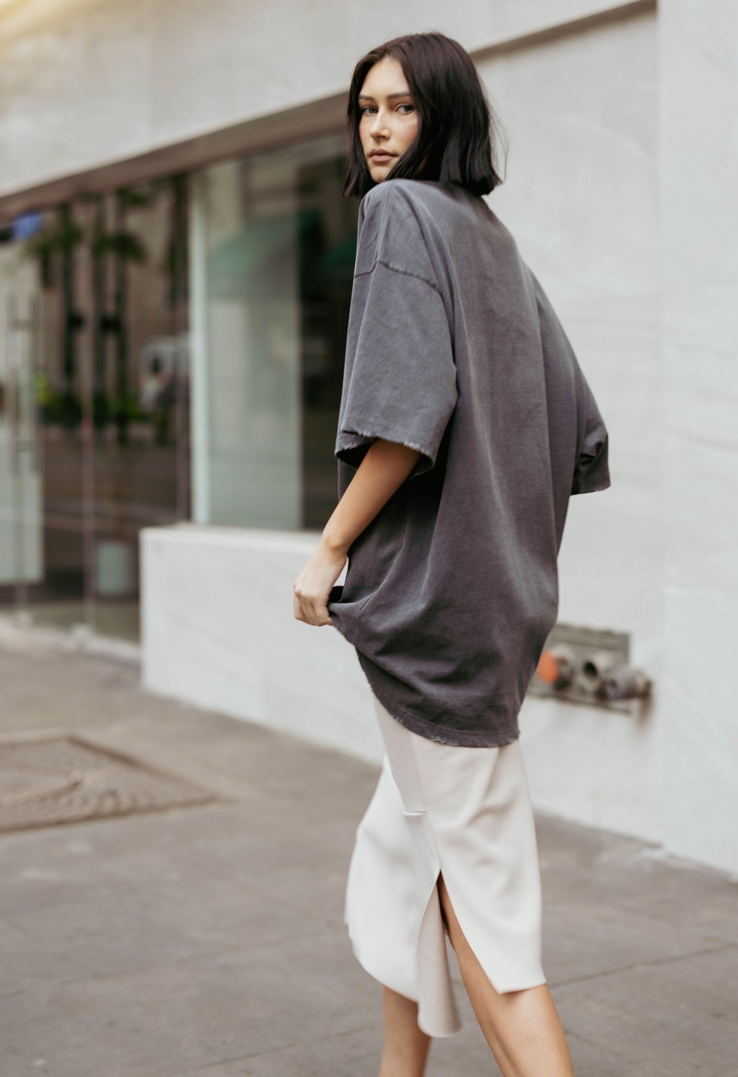 Remi Mermaid Skirt in Cream