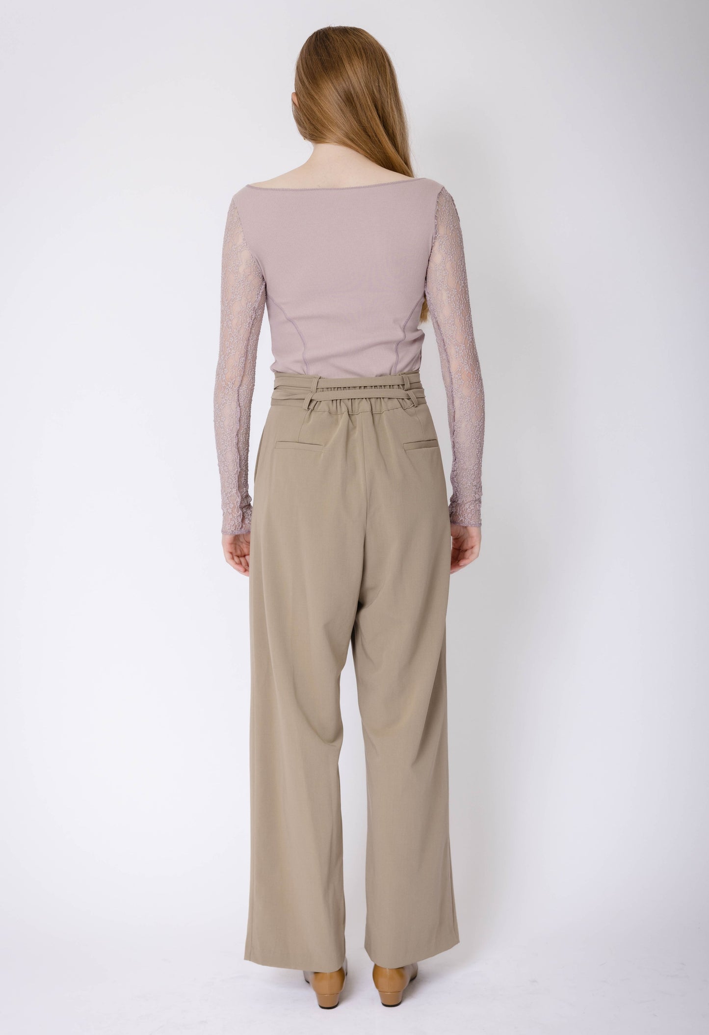 Saylor Lace Top in Mauve