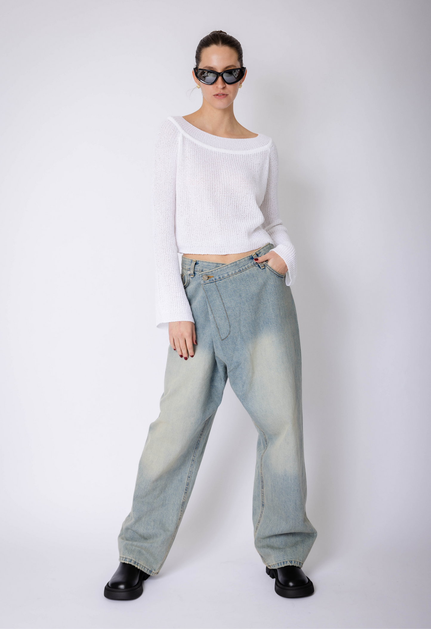 Criss Cross Baggy Jean