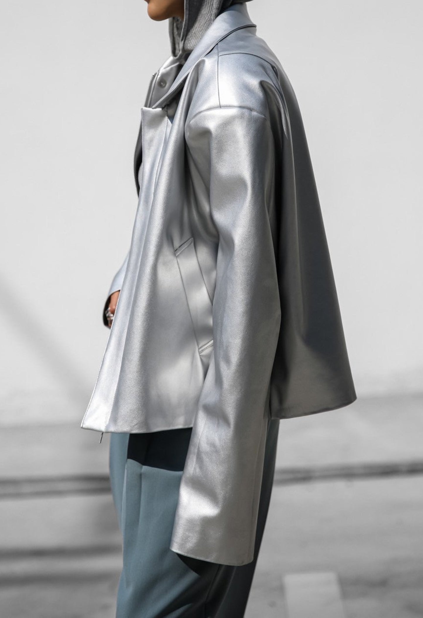Skylar Jacket In Silver