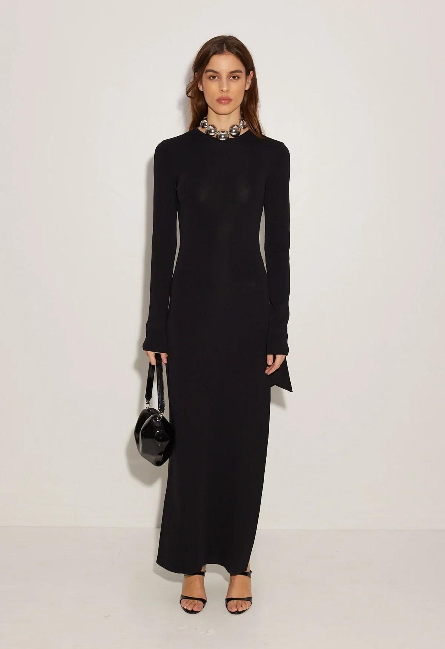 Long Sleeve Junjo Dress in Black