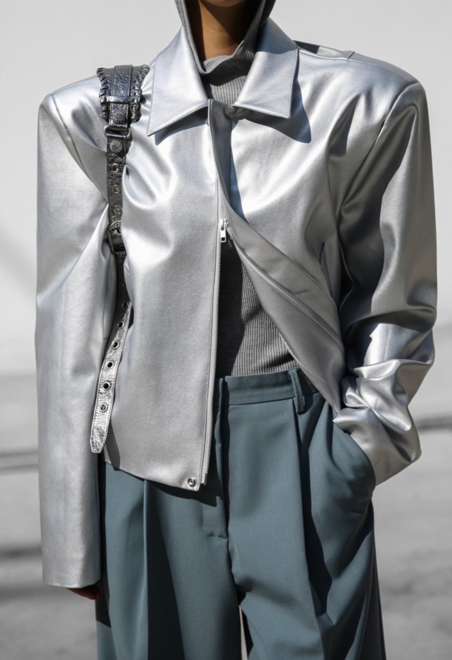 Skylar Jacket In Silver