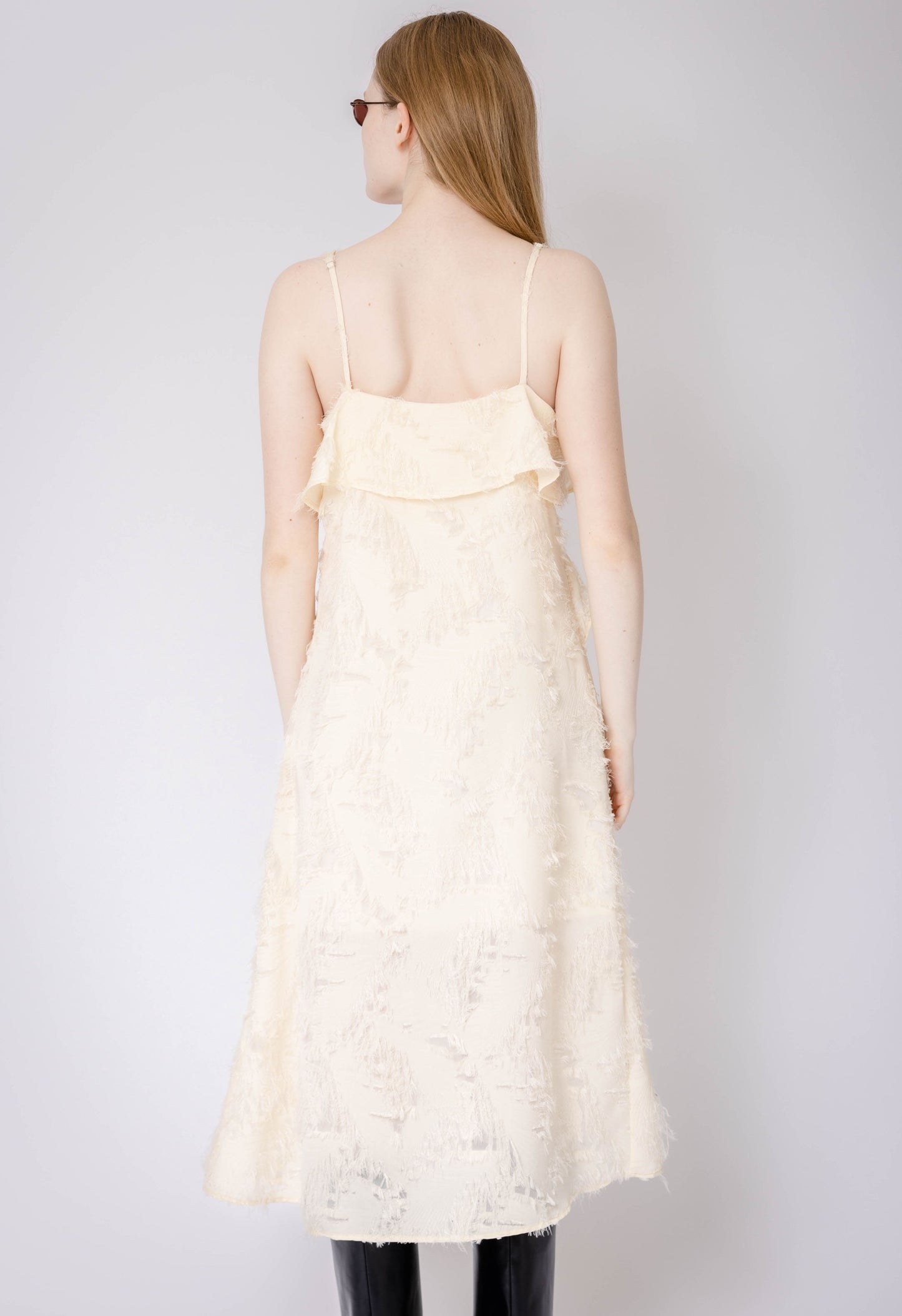 Elvina Dress in Pale Yellow
