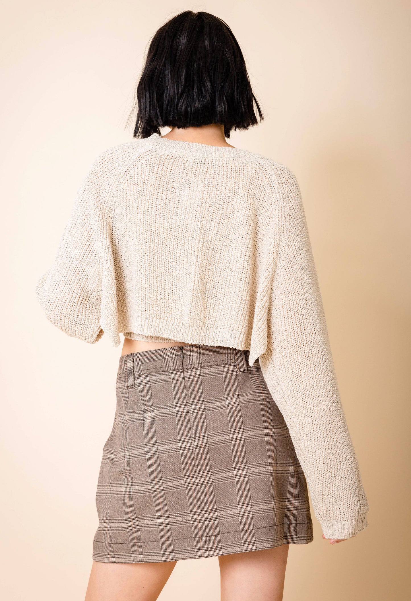 Sunset Mini Skirt in Plaid