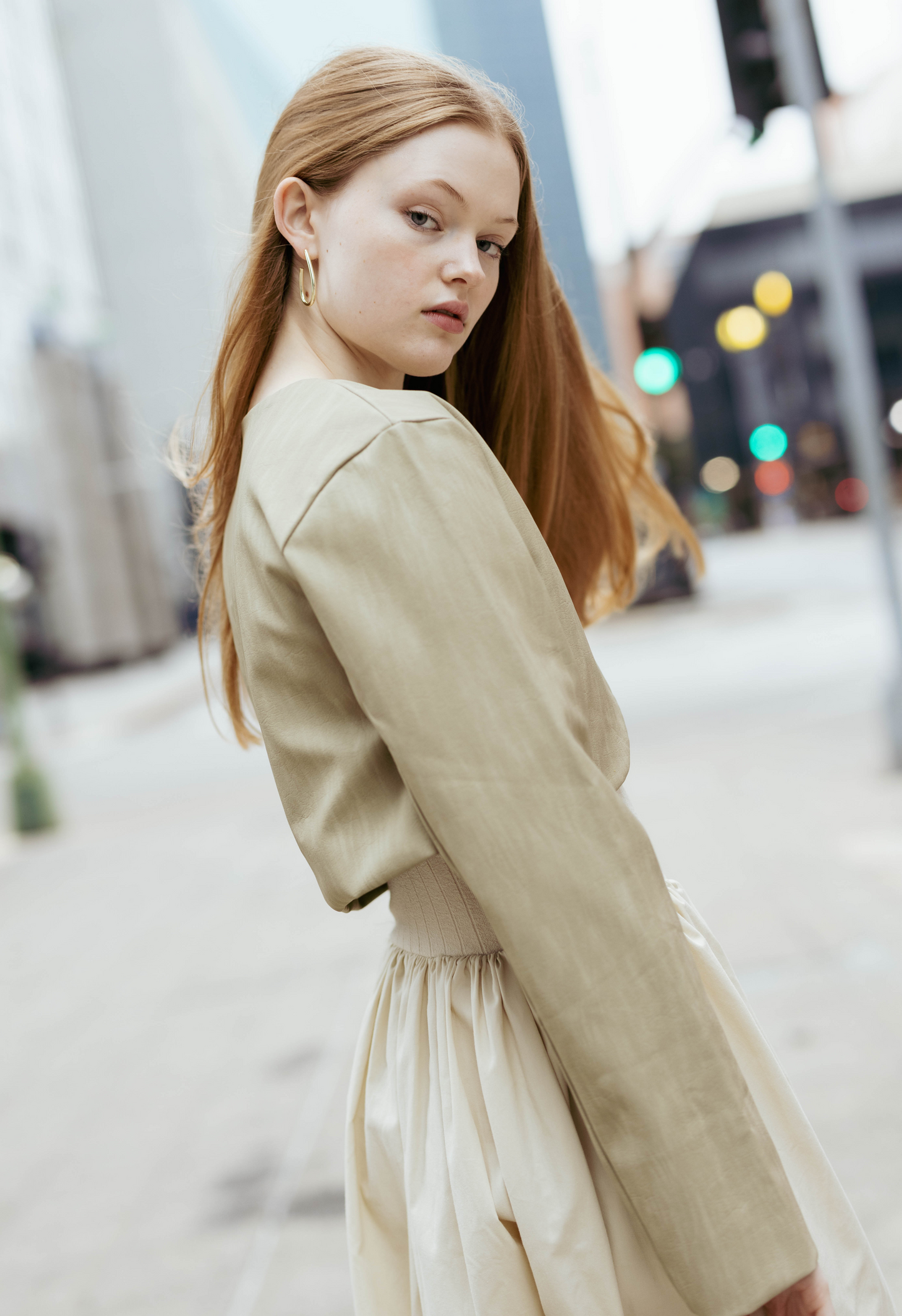 Leonita Bolero Jacket in Green