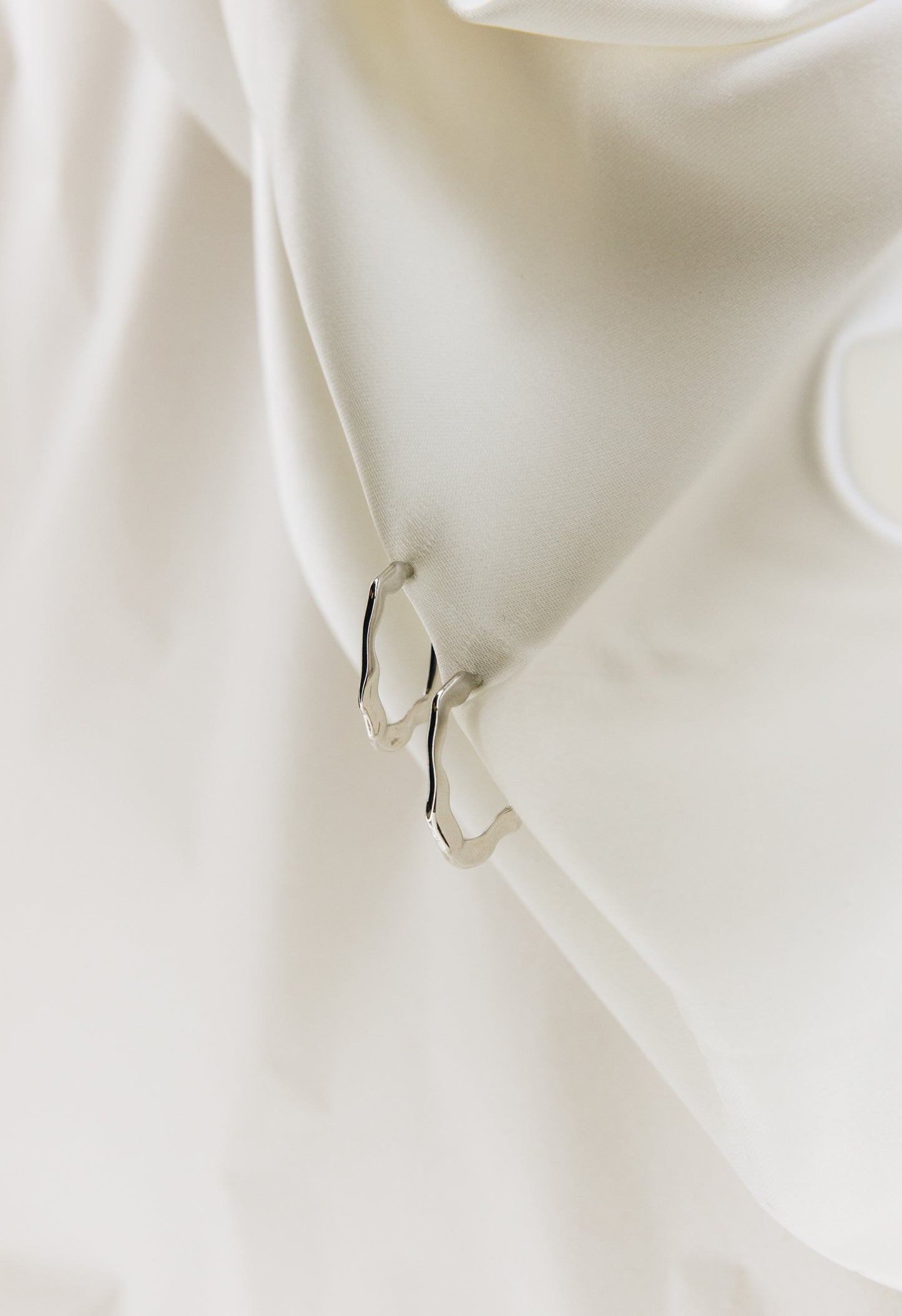 Silver Flat Hoop Earrings