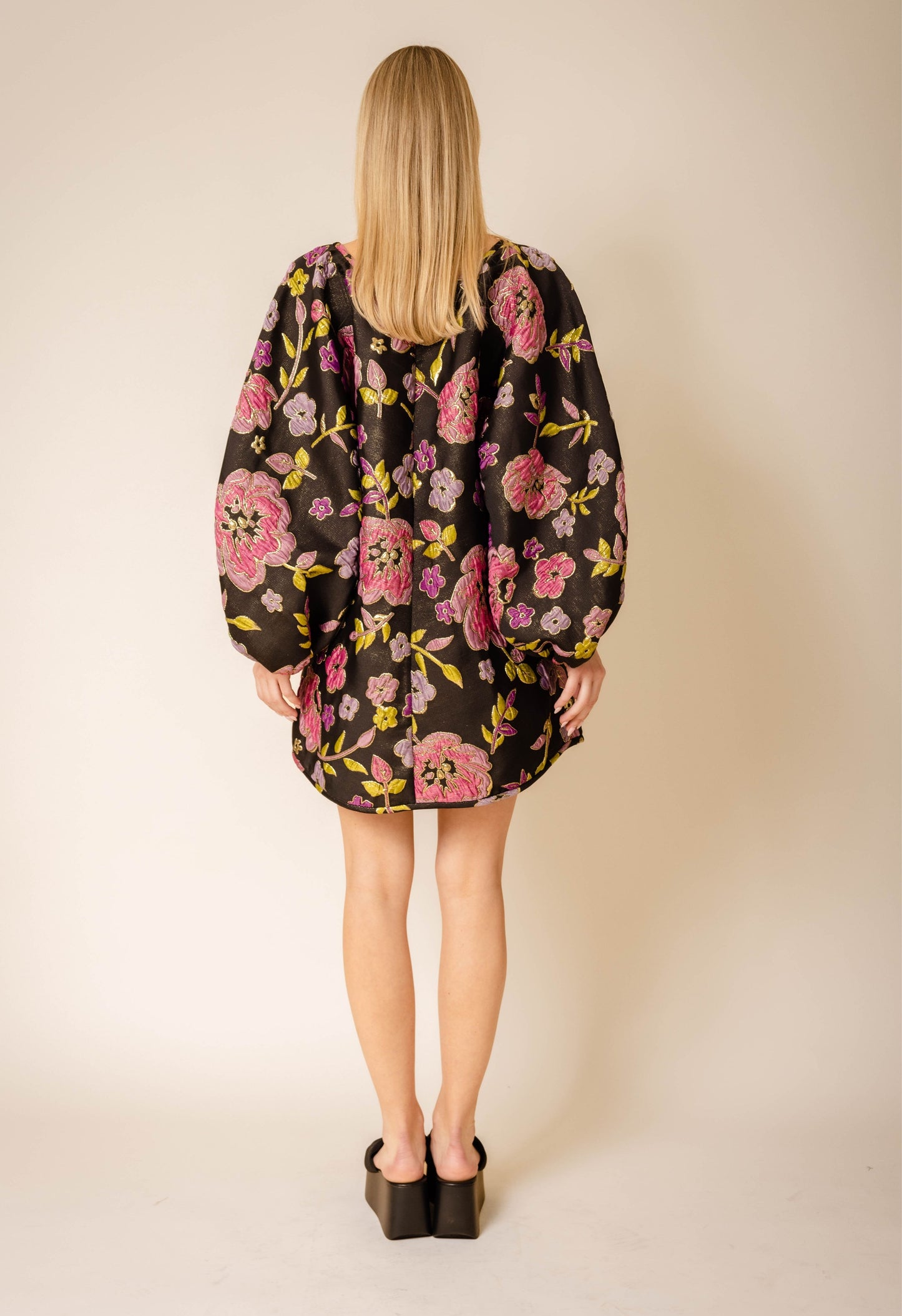 Good Luck Dress in Black & Pink