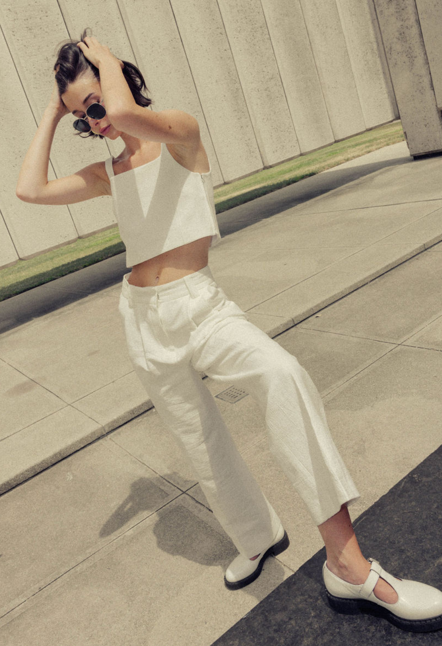 Tippi Crop Top in White