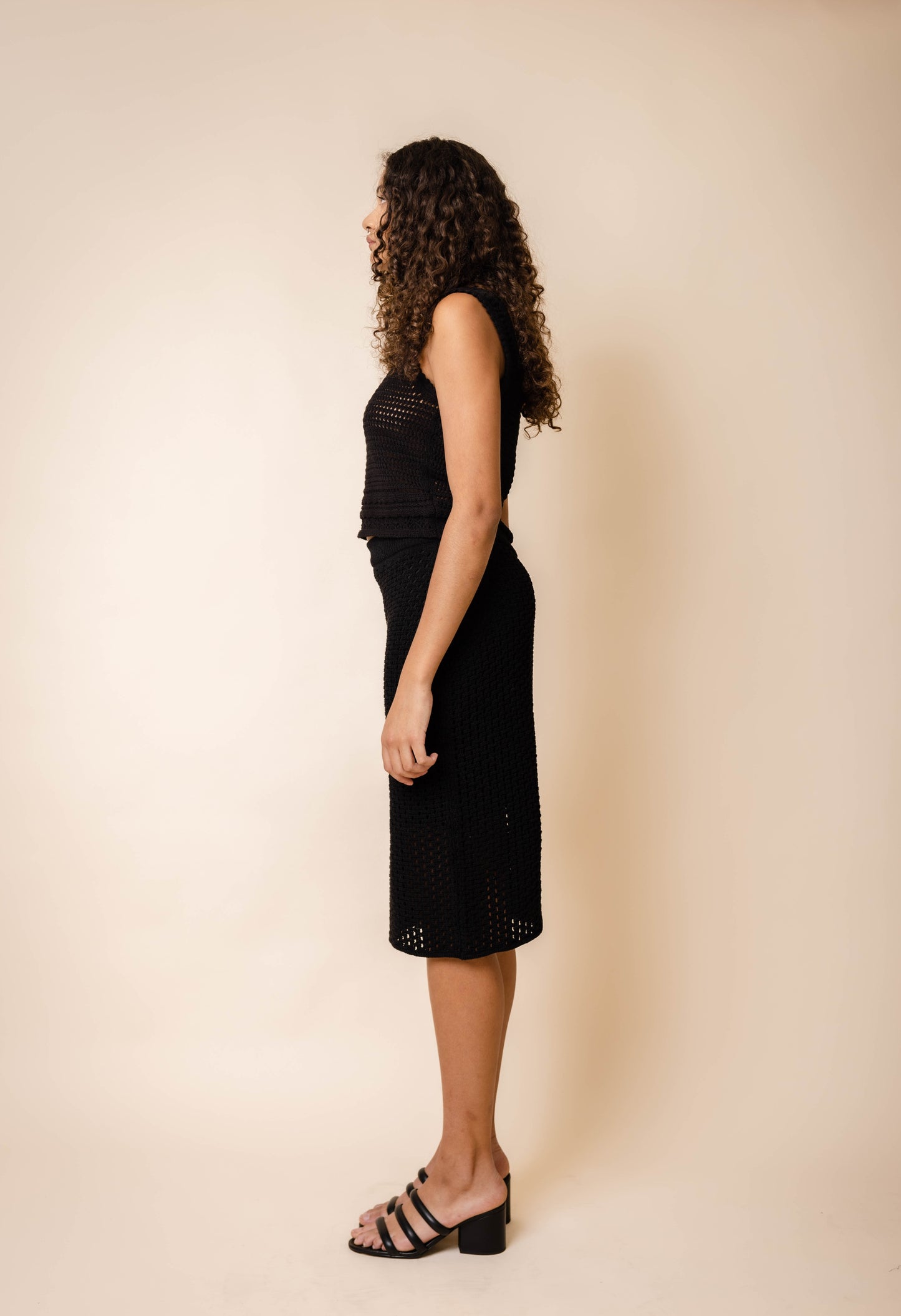 Solstice Knit Skirt In Black