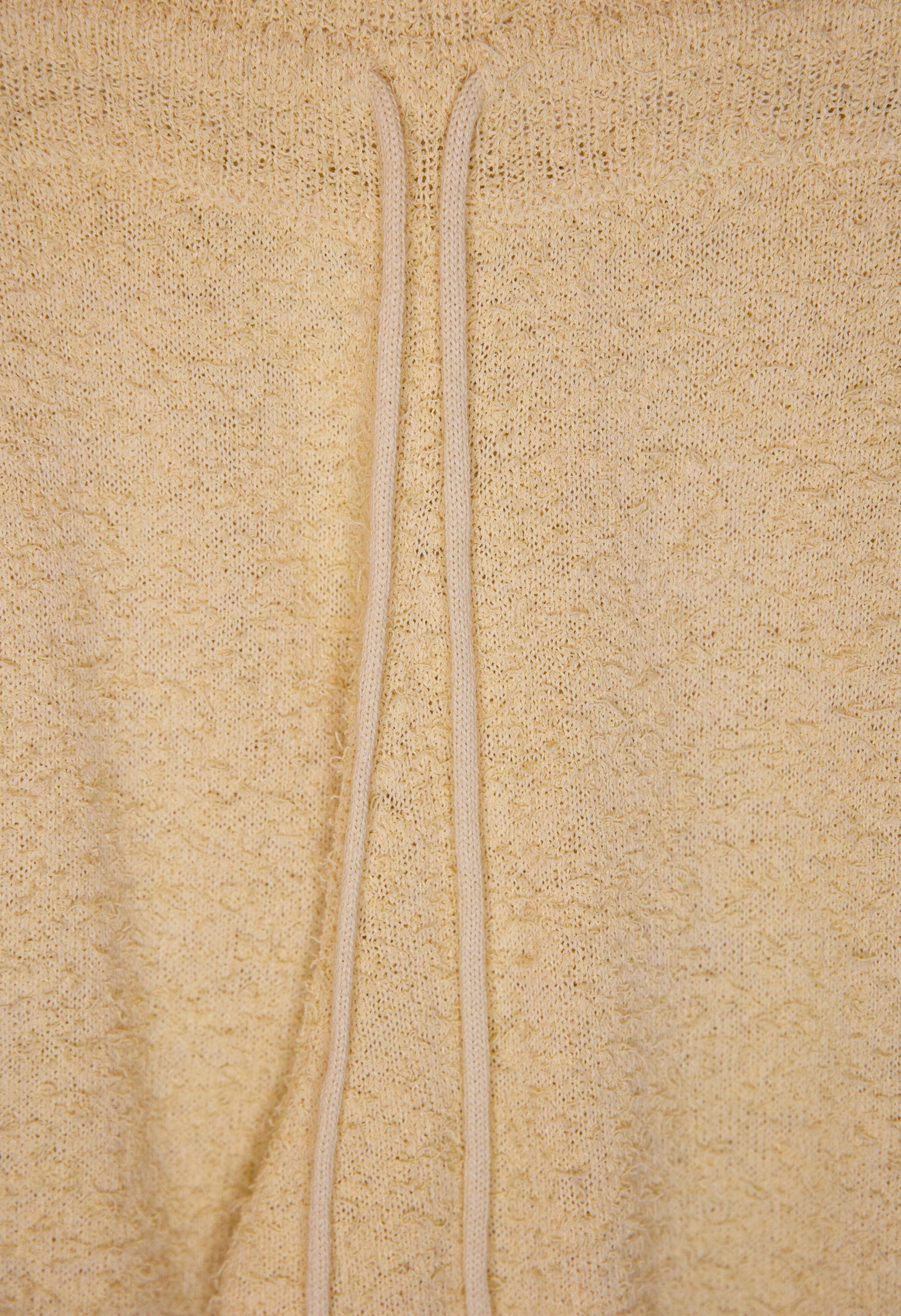 Fuzzy Drawstring Pant In Yellow