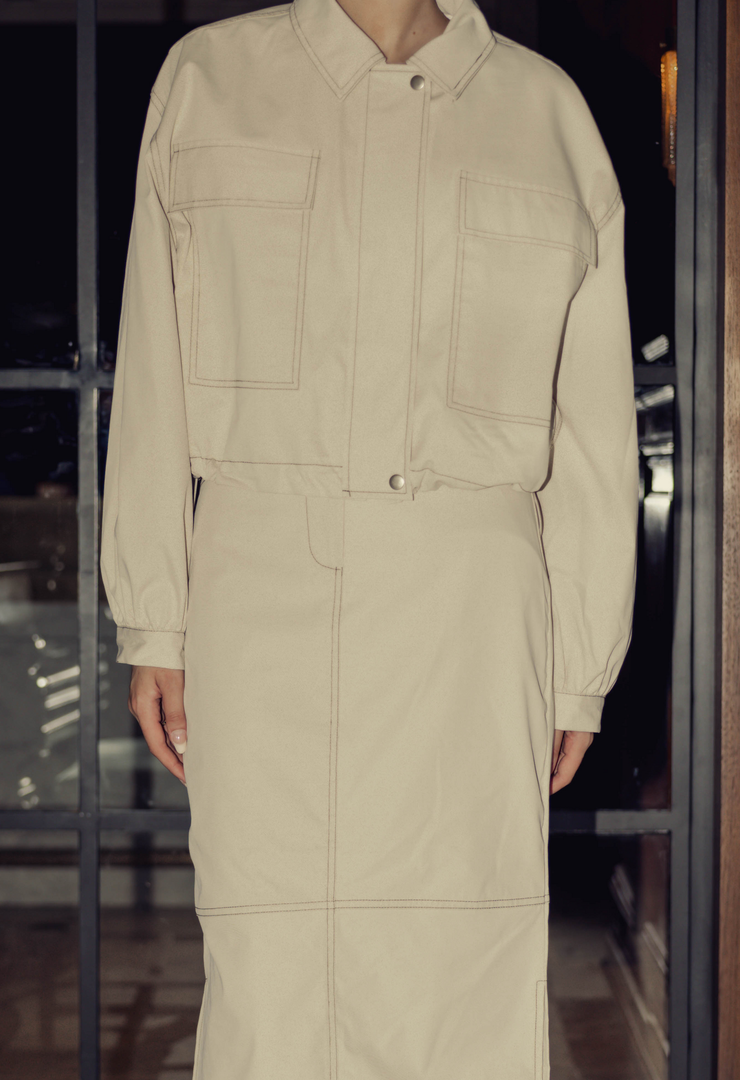Knox Jacket In Beige
