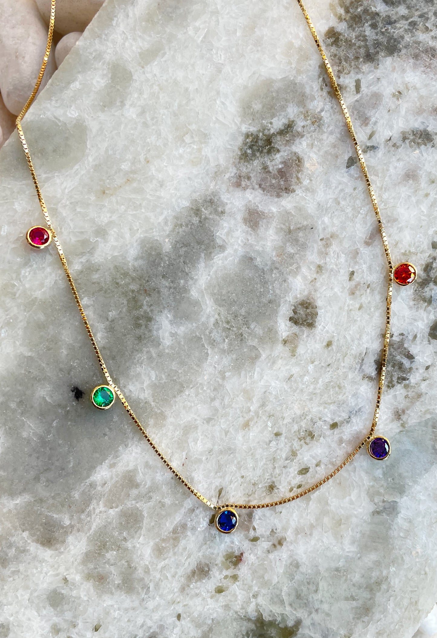 Rainbow Crystal Necklace