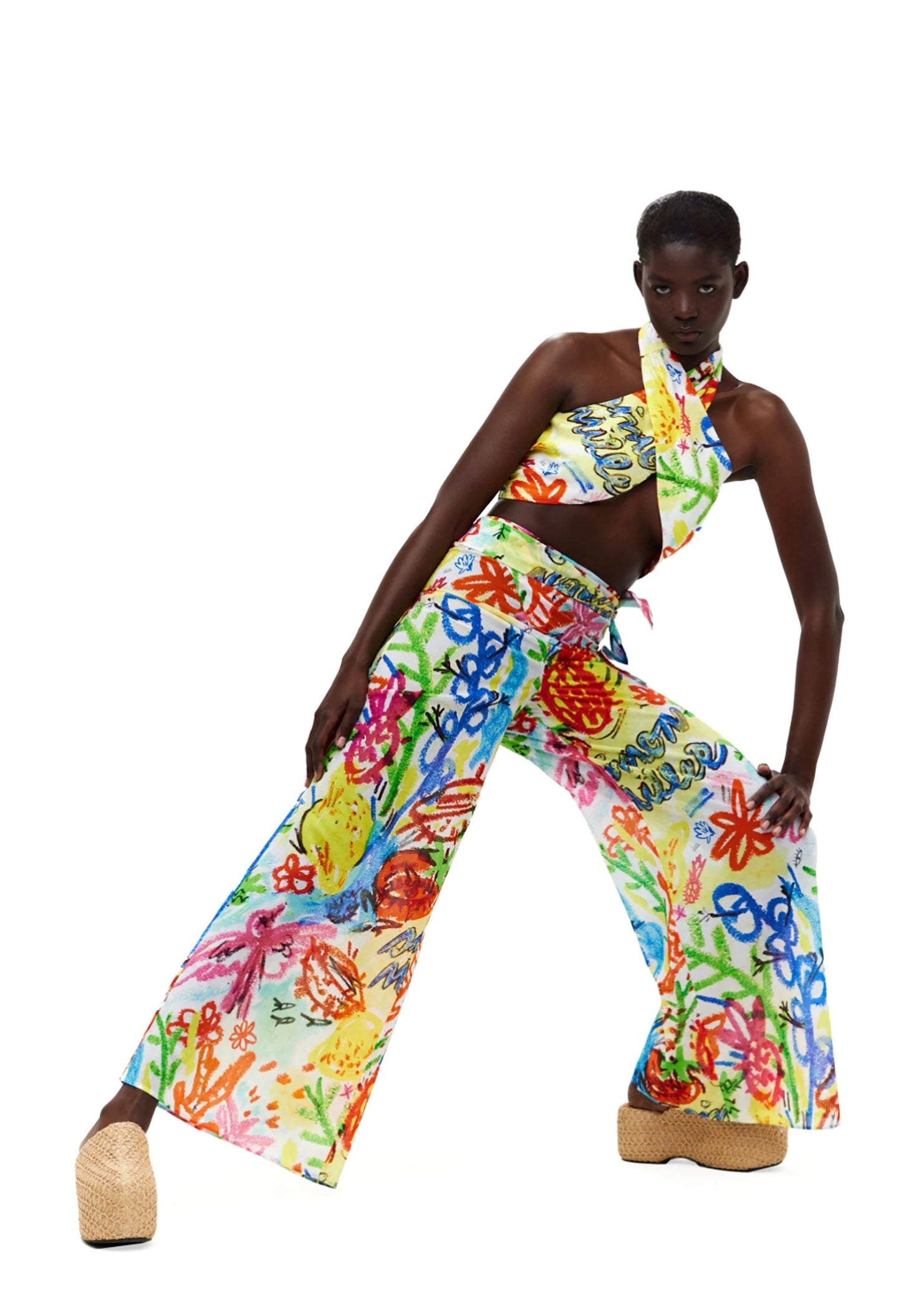 Lagga Pant in Pastel Print
