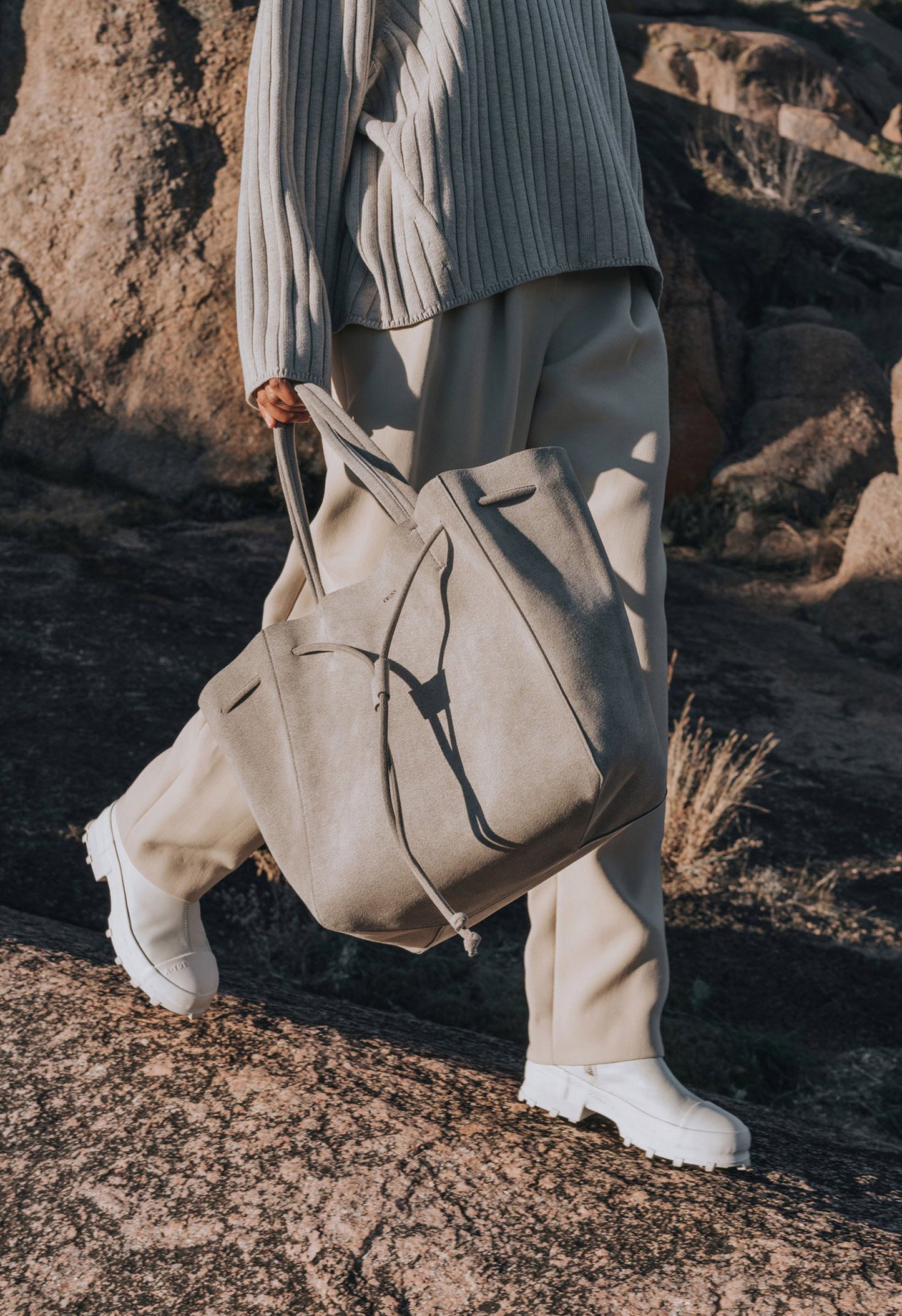 Grey Shopper Bag